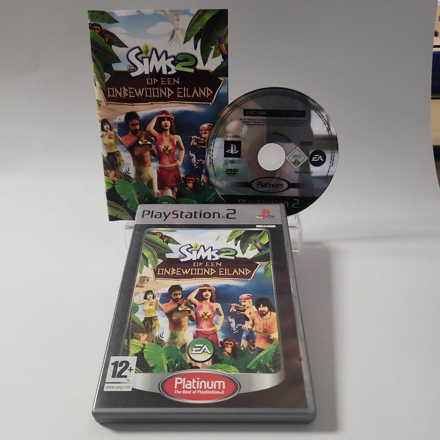 Sims 2 op een Onbewoond Eiland Platinum PS2 - Feniks Gameshop