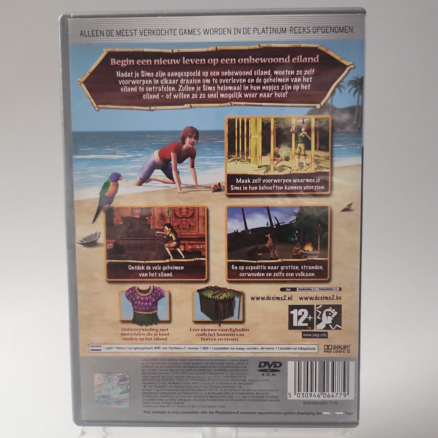 Sims 2 op een Onbewoond Eiland Platinum PS2 - Feniks Gameshop