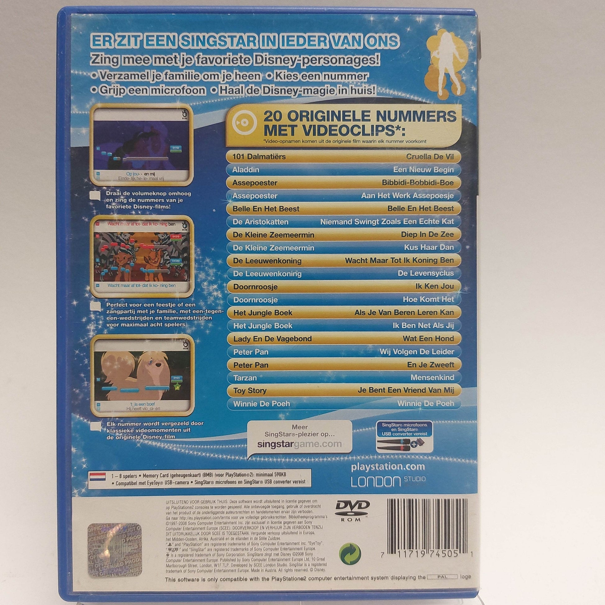 Singstar zingt met Disney voor de Playstation 2 - Feniks Gameshop