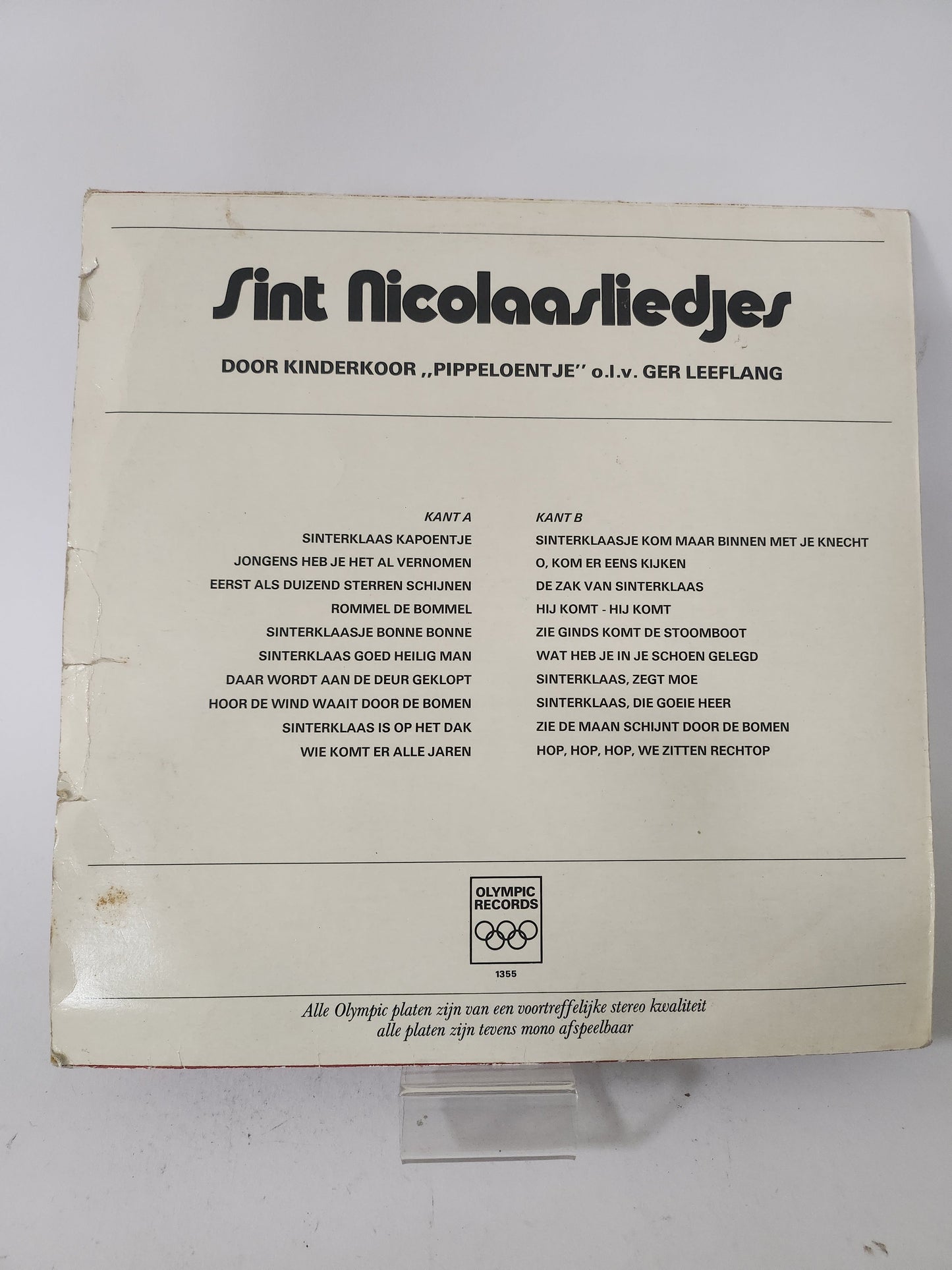 Sint Nicolaasliedjes: Kinderkoor Pippeloentje LP Vinyl - Lp Vinyl