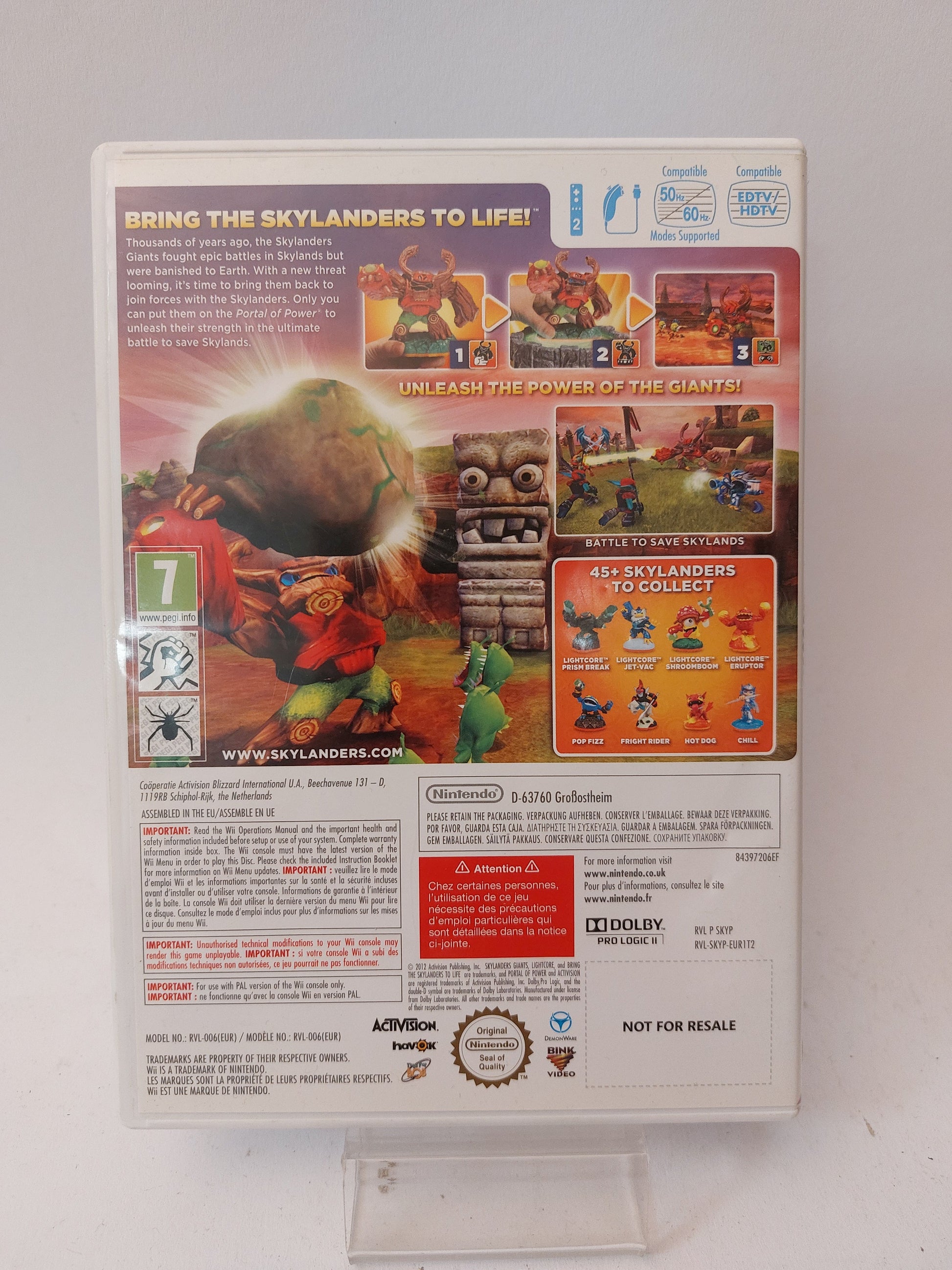 Skylanders Giants (No Book) Nintendo Wiii - Nintendo Wii Games