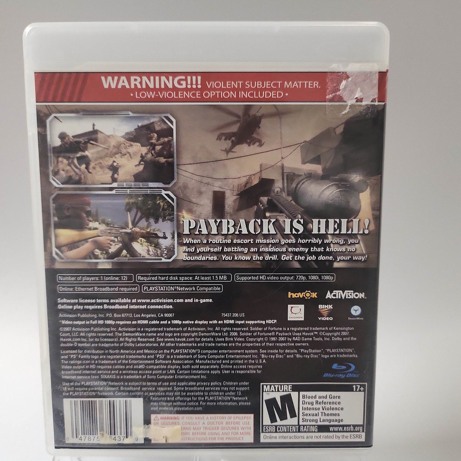 Soldier of Fortune Payback American Edition PS3 - Feniks Gameshop