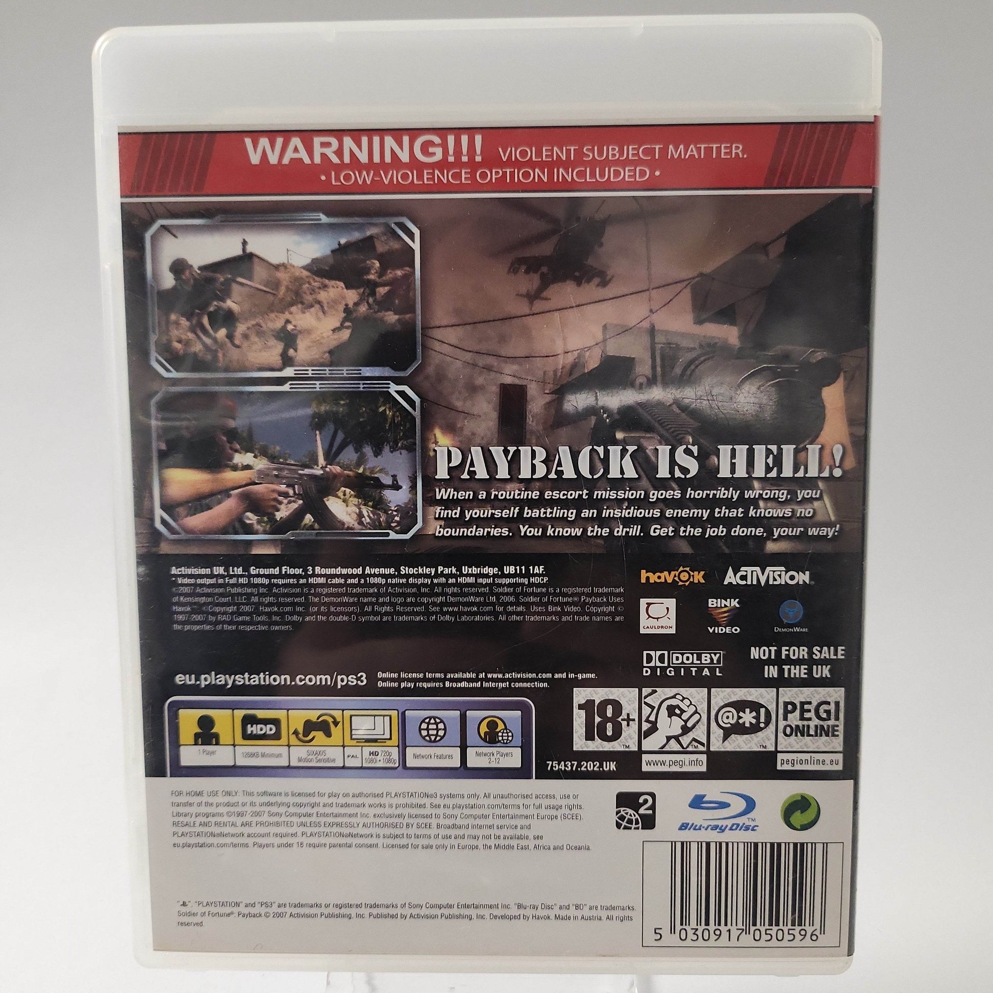 Soldier of Fortune Payback Playstation 3 - Feniks Gameshop