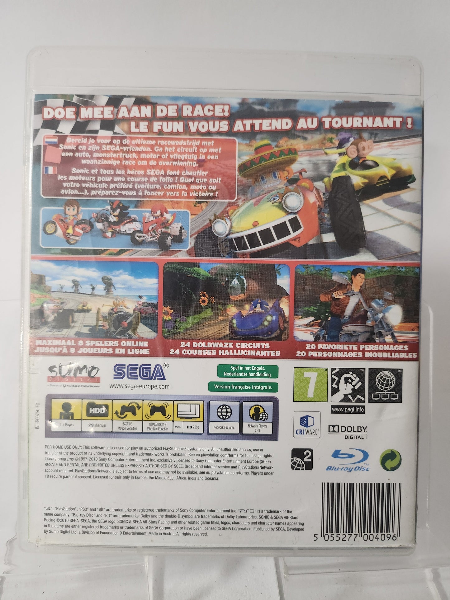 Sonic & Sega All-stars Racing (No Book) PlayStation 3 - playstation 3 Games