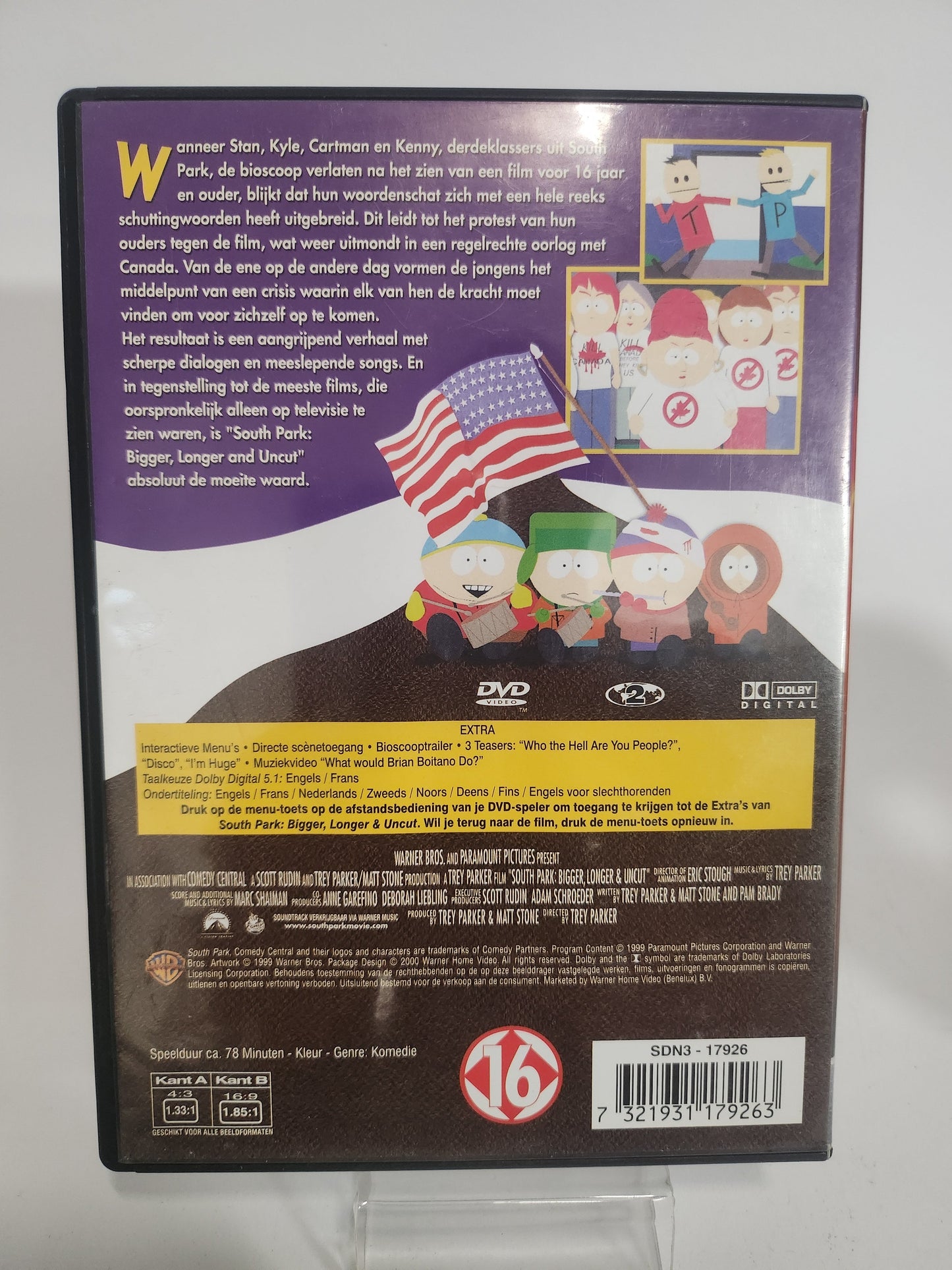 South Park: Bigger Longer & Uncut Dvd - Dvd Volwassenen