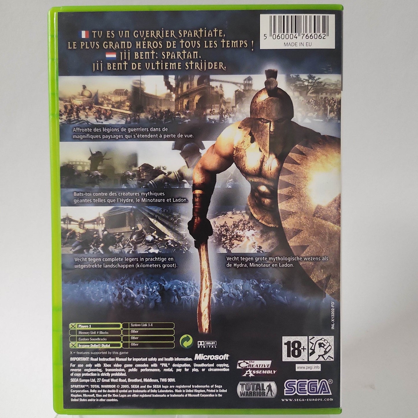 Spartan Total Warrior Xbox Orginal - Feniks Gameshop
