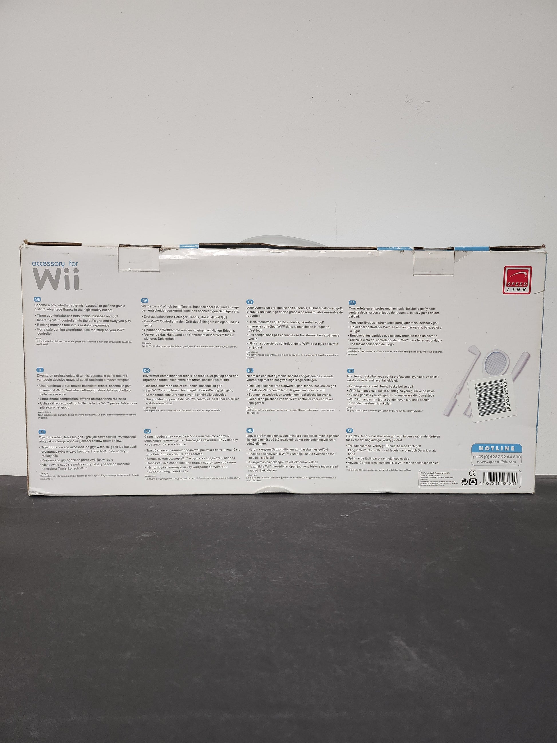Speedlink Sportsracket Kit Boxed Nintendo Wii - Nintendo Wii Accessoires