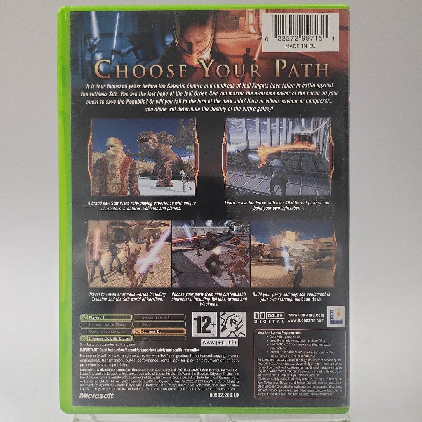 Star Wars Knights of the Old Republic (No Book) Xbox Original - Feniks Gameshop
