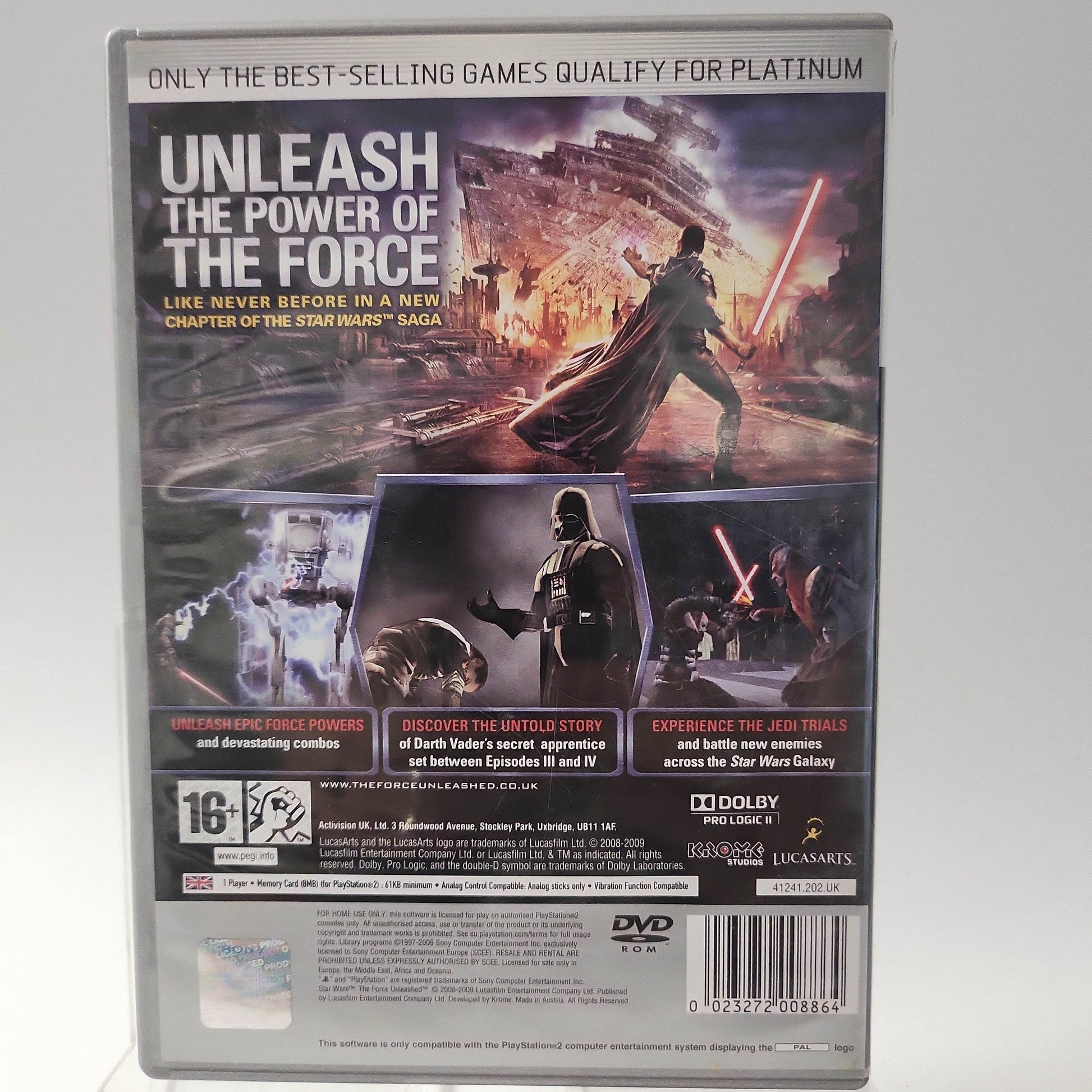 Star Wars: the Force Unleashed Platinum PS2 - Feniks Gameshop