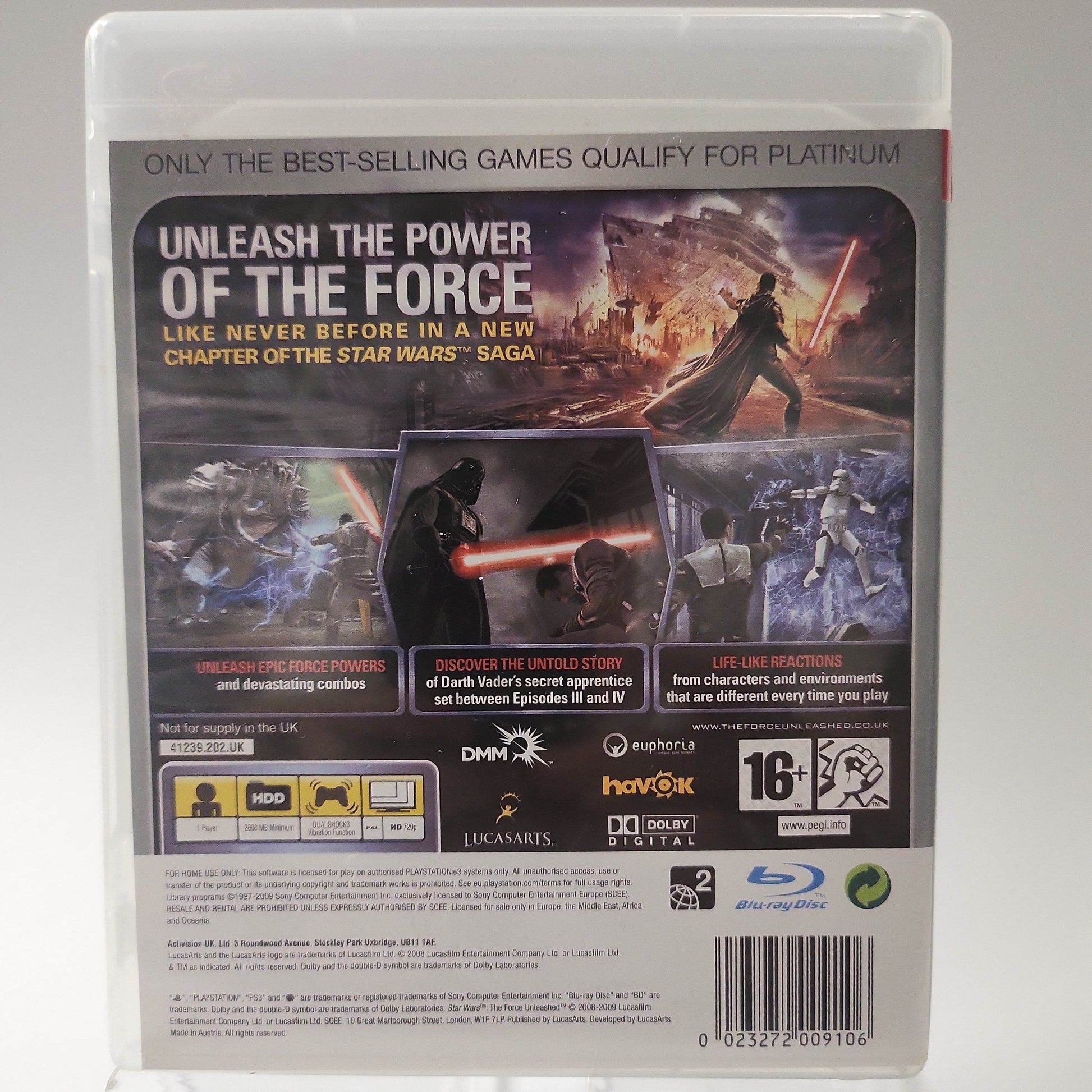 Star Wars the Force Unleashed Platinum Playstation 3 - Feniks Gameshop