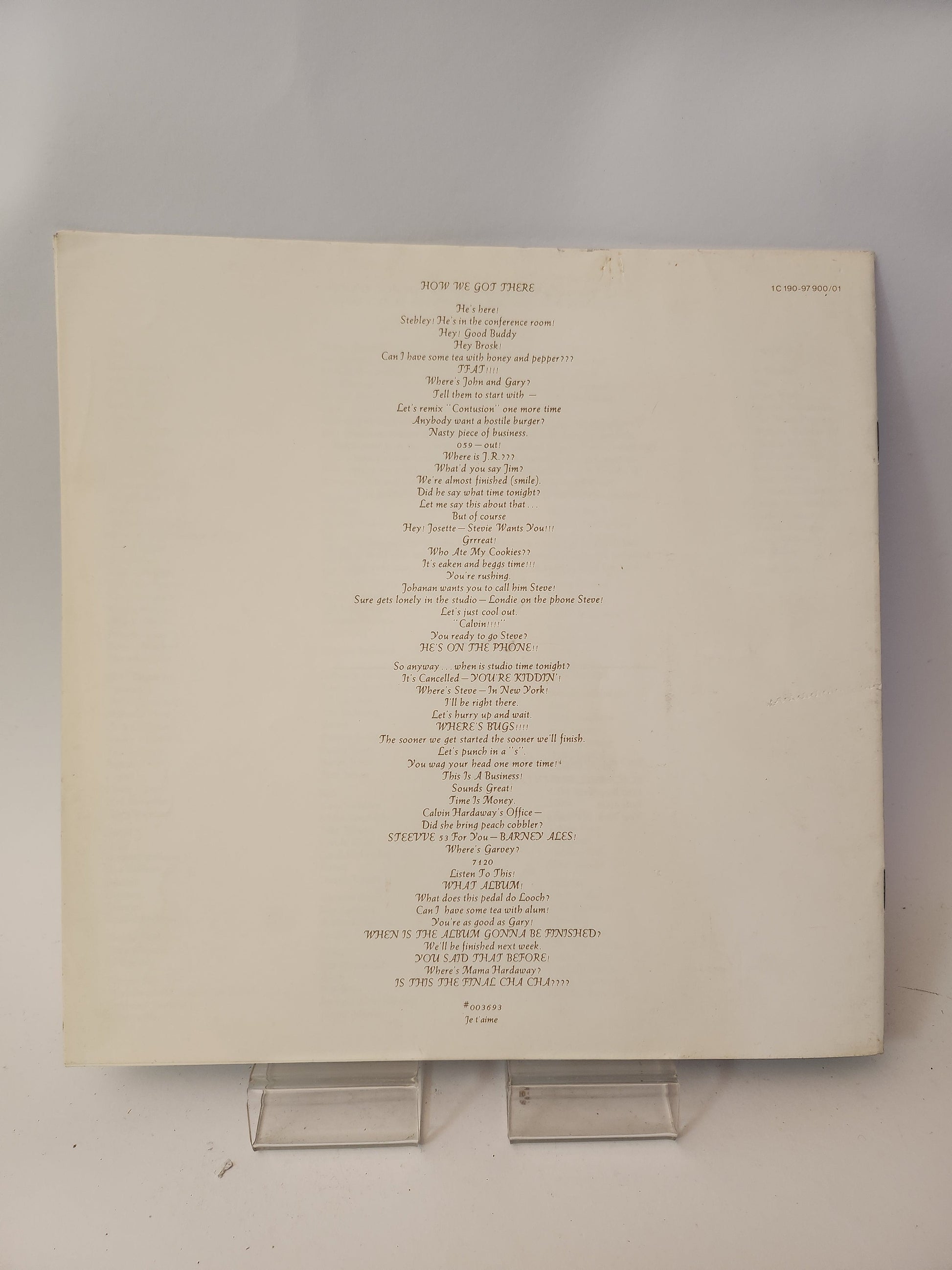Stevie Wonder: Songs in the Key of Life (Songteksten) Boek - Lp Vinyl