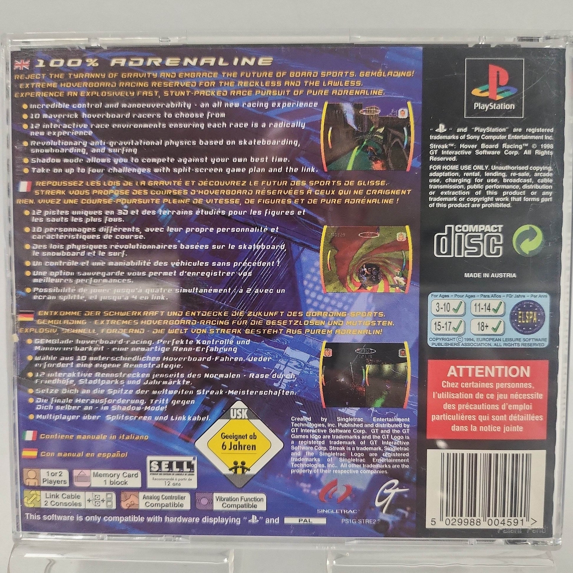Streak Hoverboard Racing Playstation 1 - Feniks Gameshop