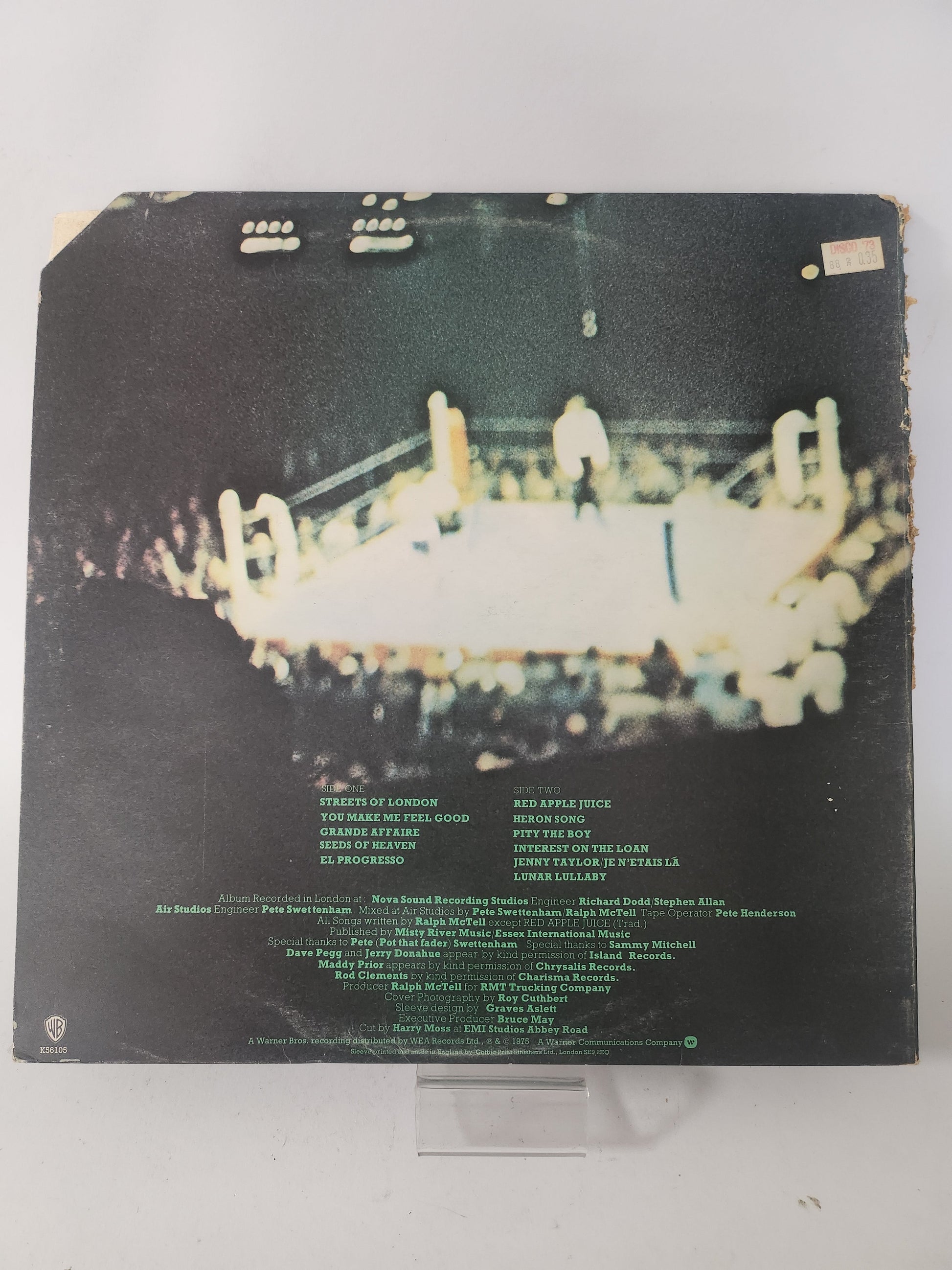 Streets: Ralph McTell LP Vinyl - Lp Vinyl