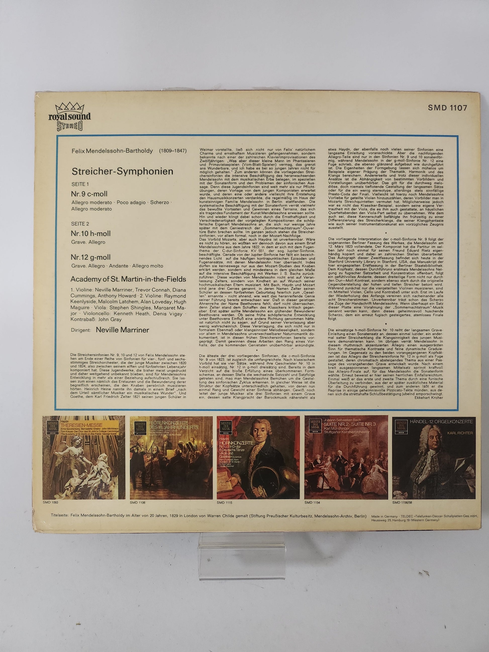 Streicher - Symphonien Nr. 9 10 en 12 LP Vinyl - Lp Vinyl