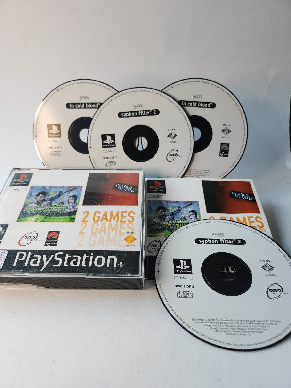 Syphon Filter 2 & In Clod Blood Playstation 1 - Feniks Gameshop