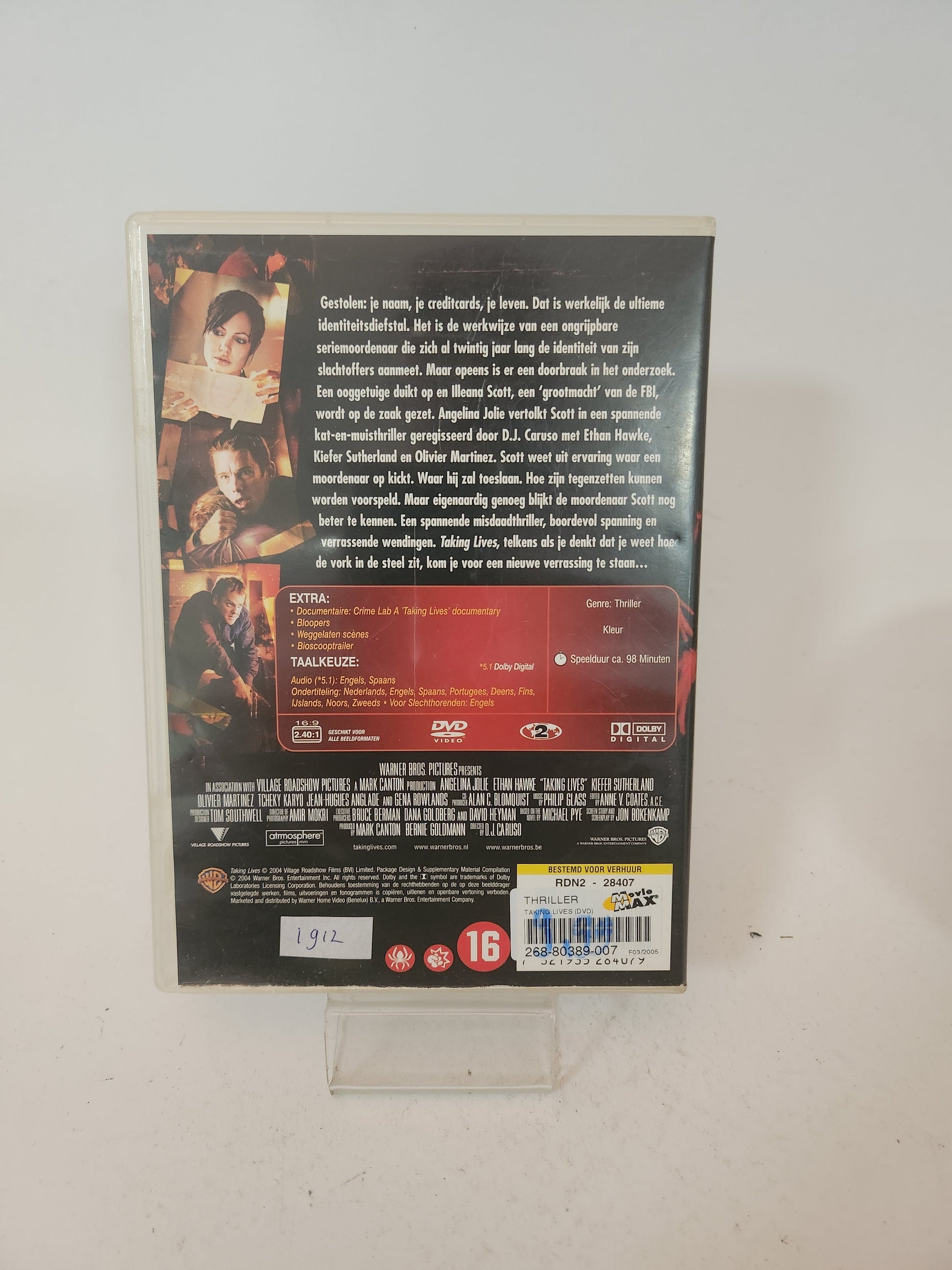 Taking Lives DVD - Lp Vinyl