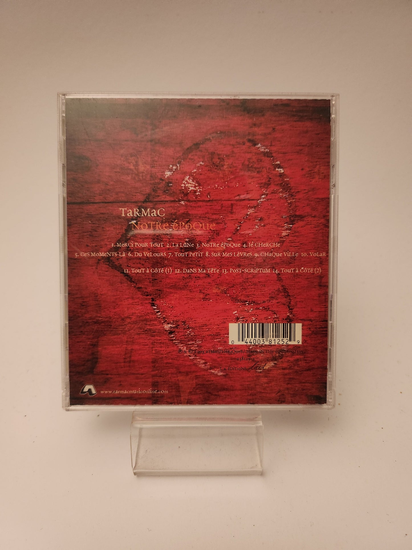 Tarmac: Notre EpoQue CD - Cd