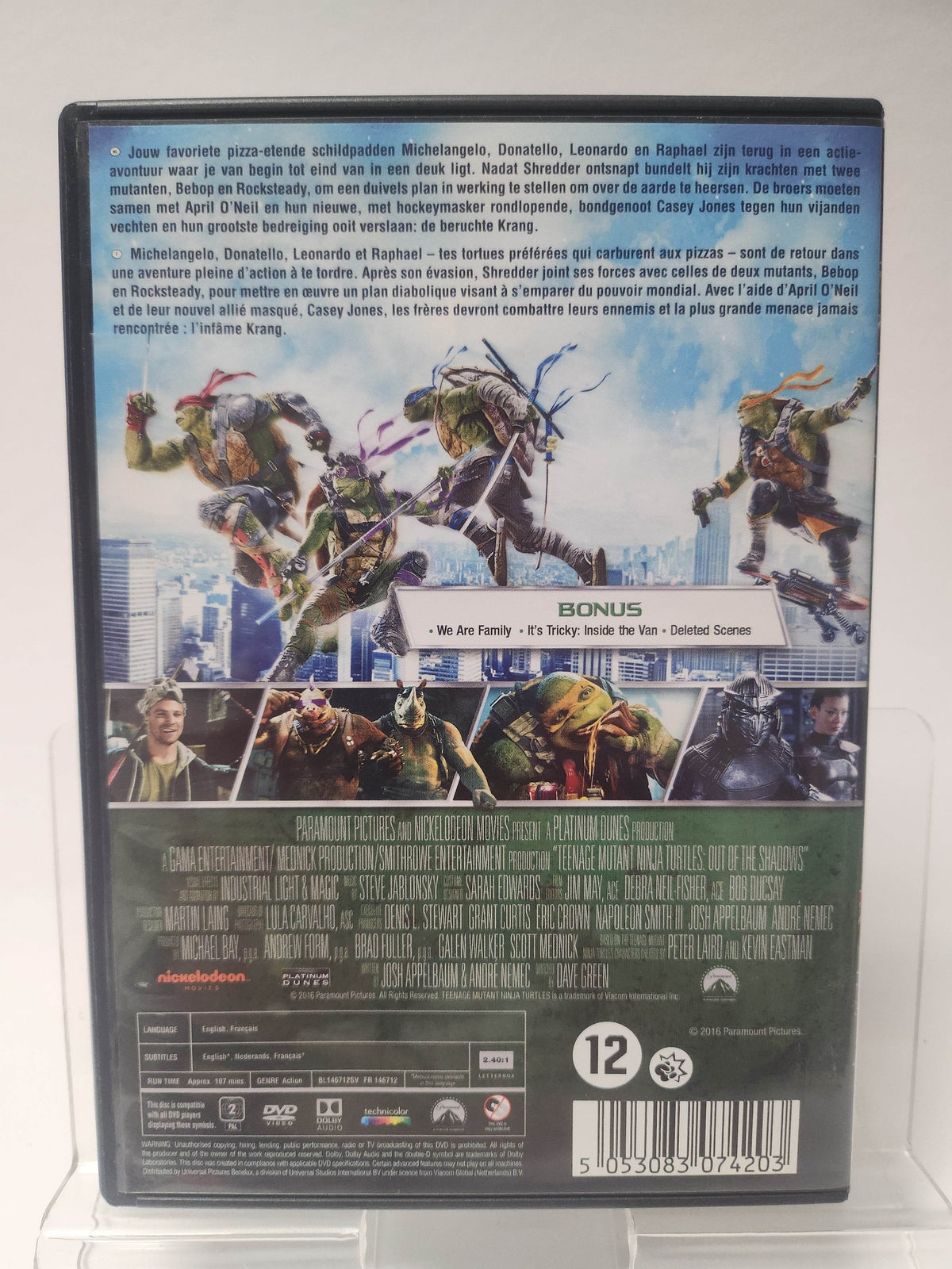 Teenage Mutant Ninja Turtles Out of the Shadows DVD - Feniks Gameshop