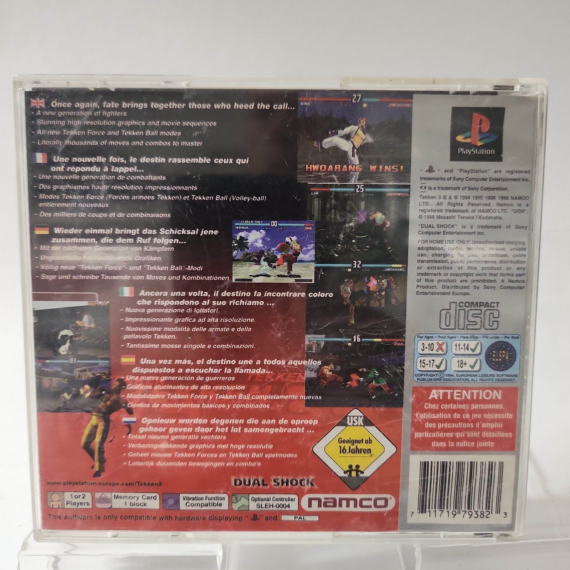 Tekken 3 (only backcover, bad case) PlayStation 1 - Feniks Gameshop