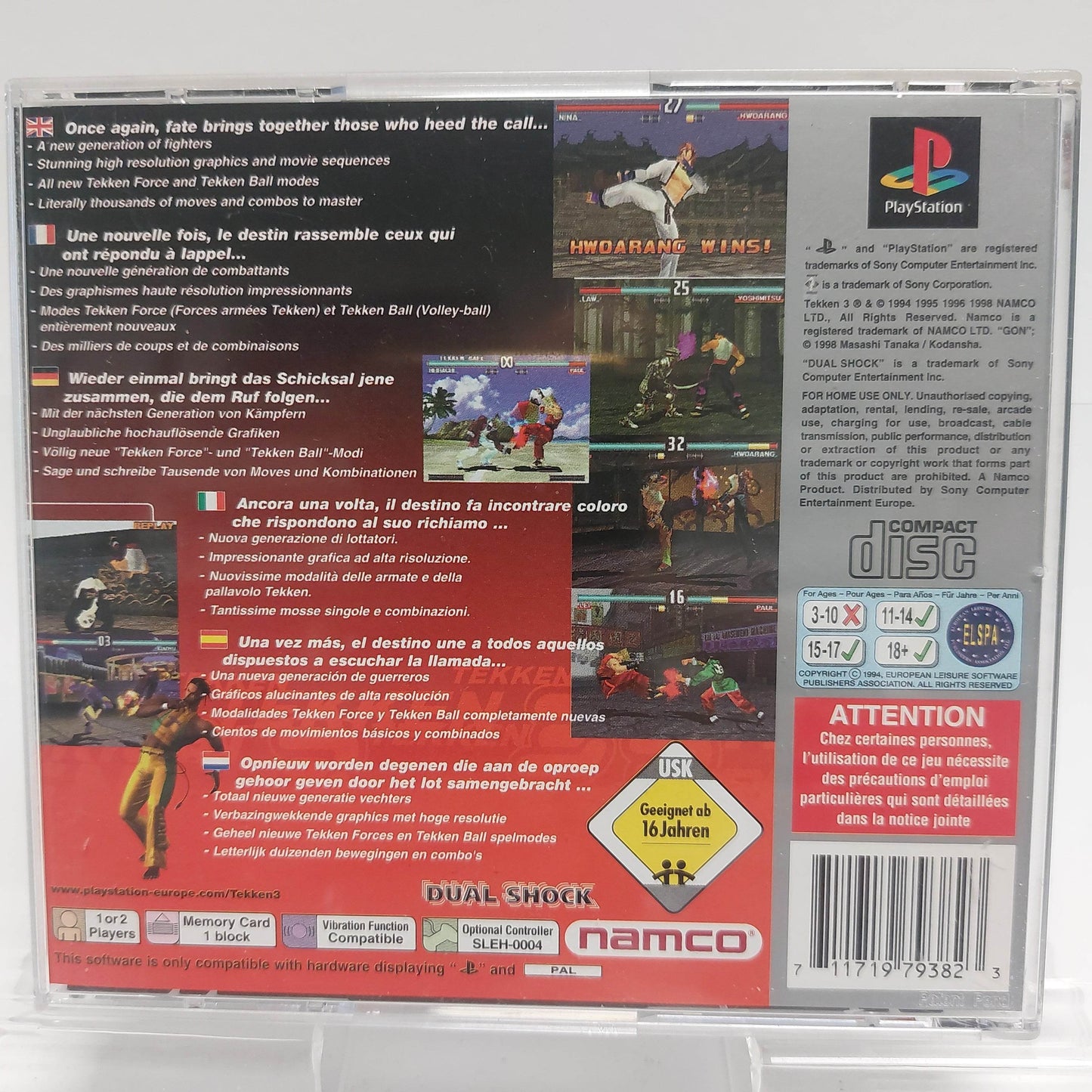 Tekken 3 Platinum Edition Playstation 1 - Feniks Gameshop