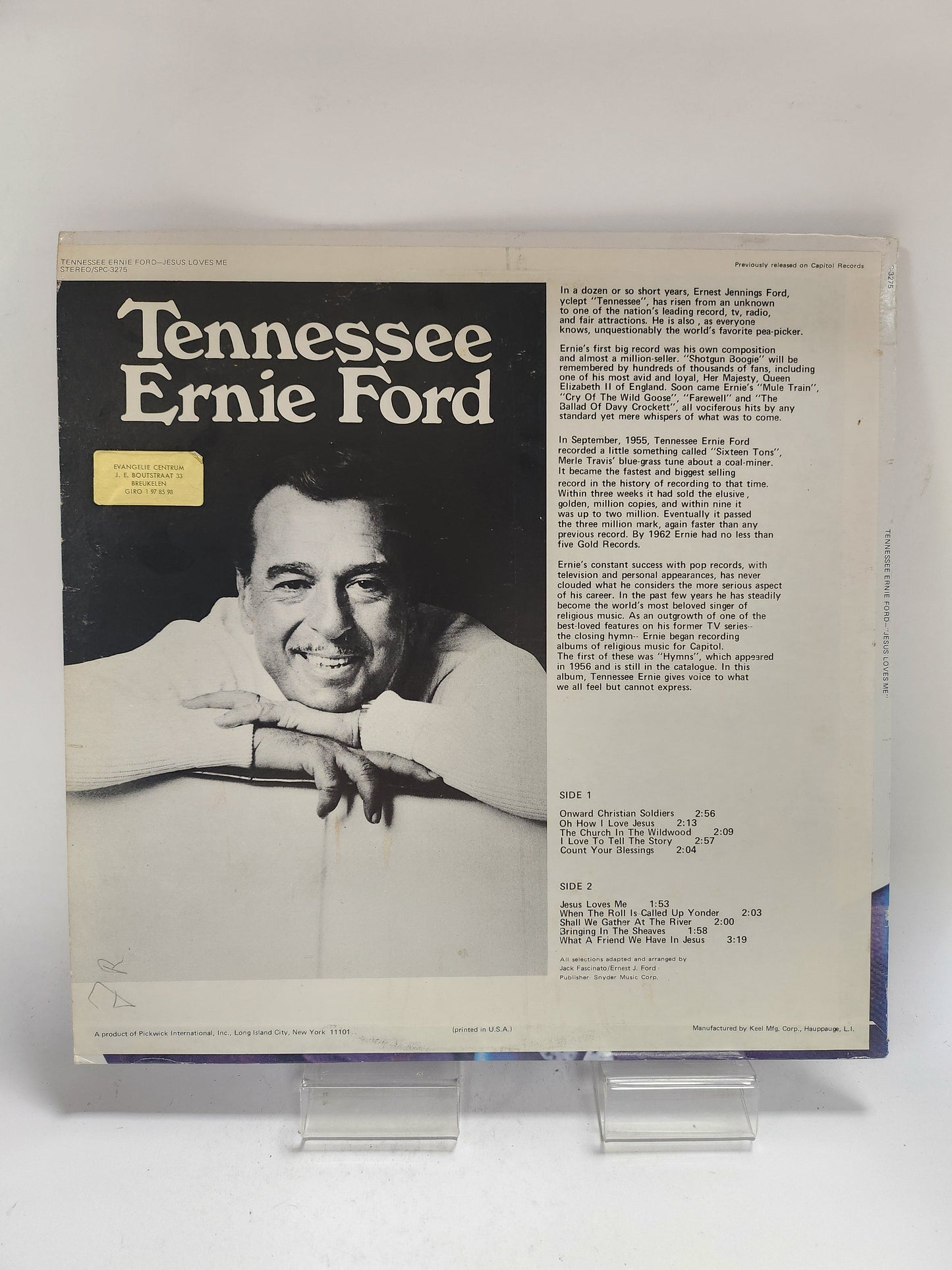 Tennessee Ernie Ford: Jesus Loves Me LP Vinyl - Lp Vinyl
