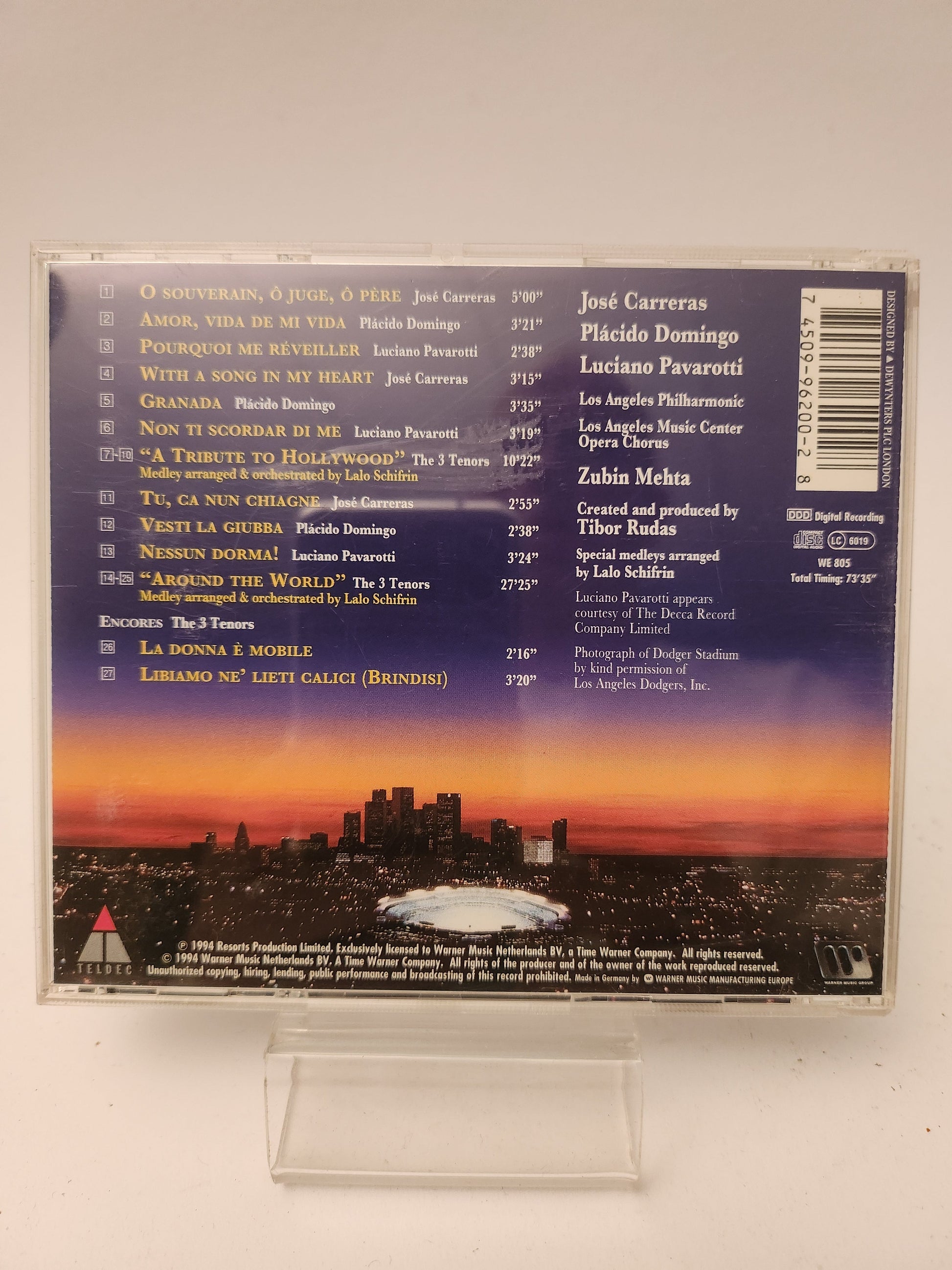 The 3 Tenors in Concert 1994 CD - Cd