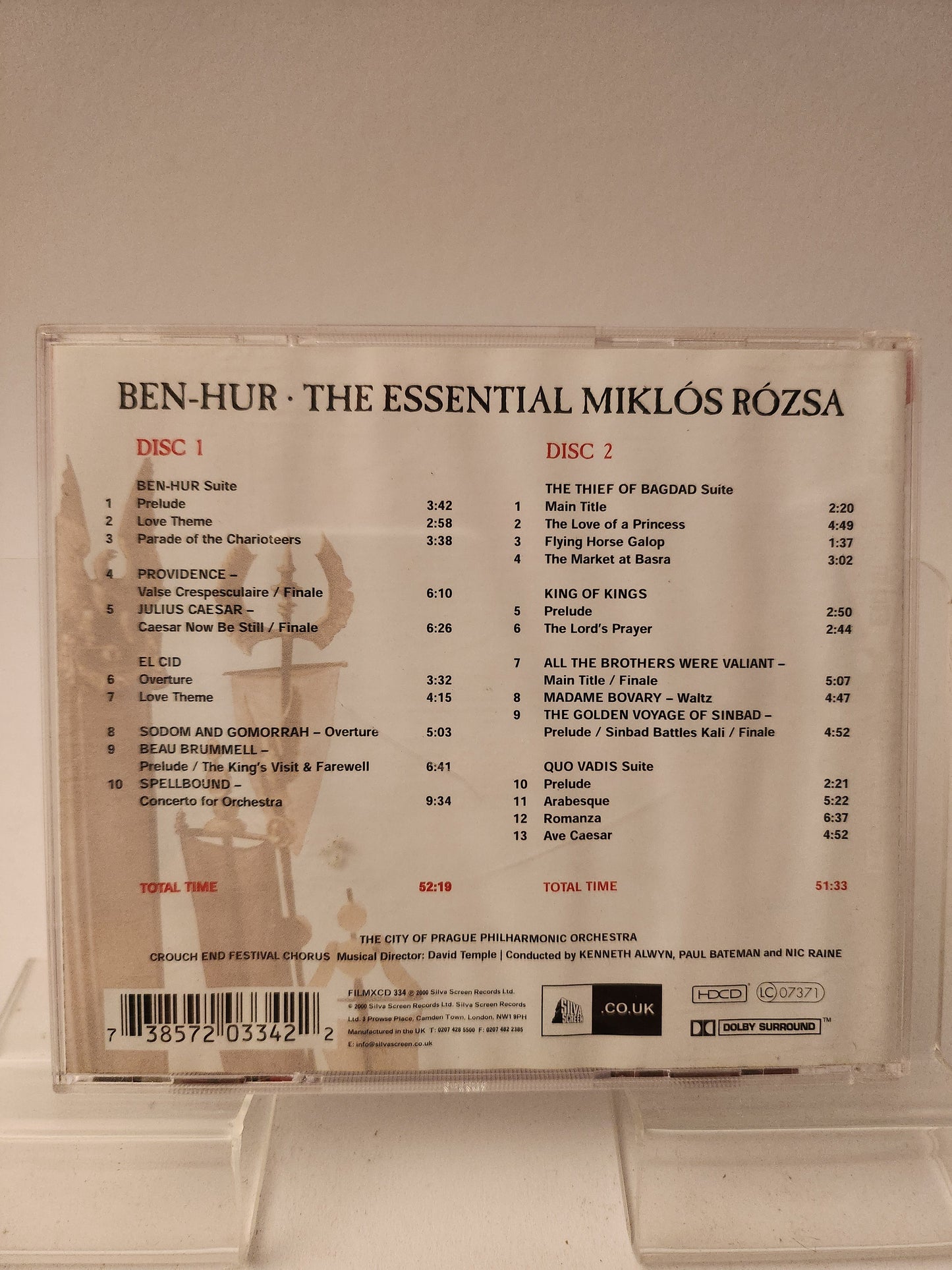 The Essential Miklos Rozsa Ben-Hur CD - Cd