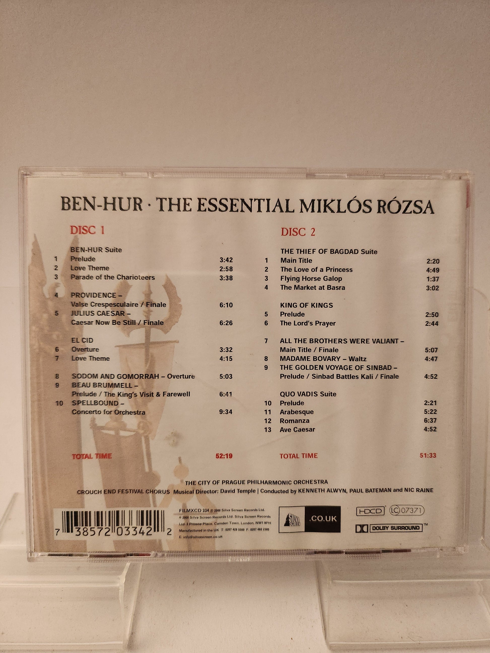 The Essential Miklos Rozsa Ben-Hur CD - Cd