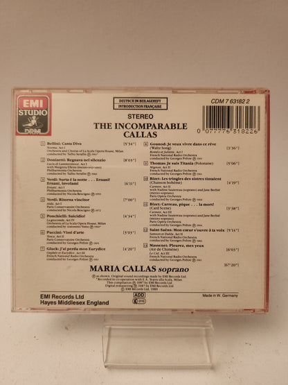 The Incomparable Callas: Favorite Arias CD - Cd