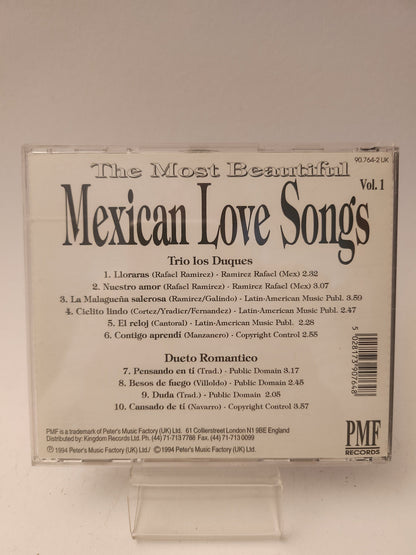 The Most Beautiful Mexican Love Songs CD - Cd