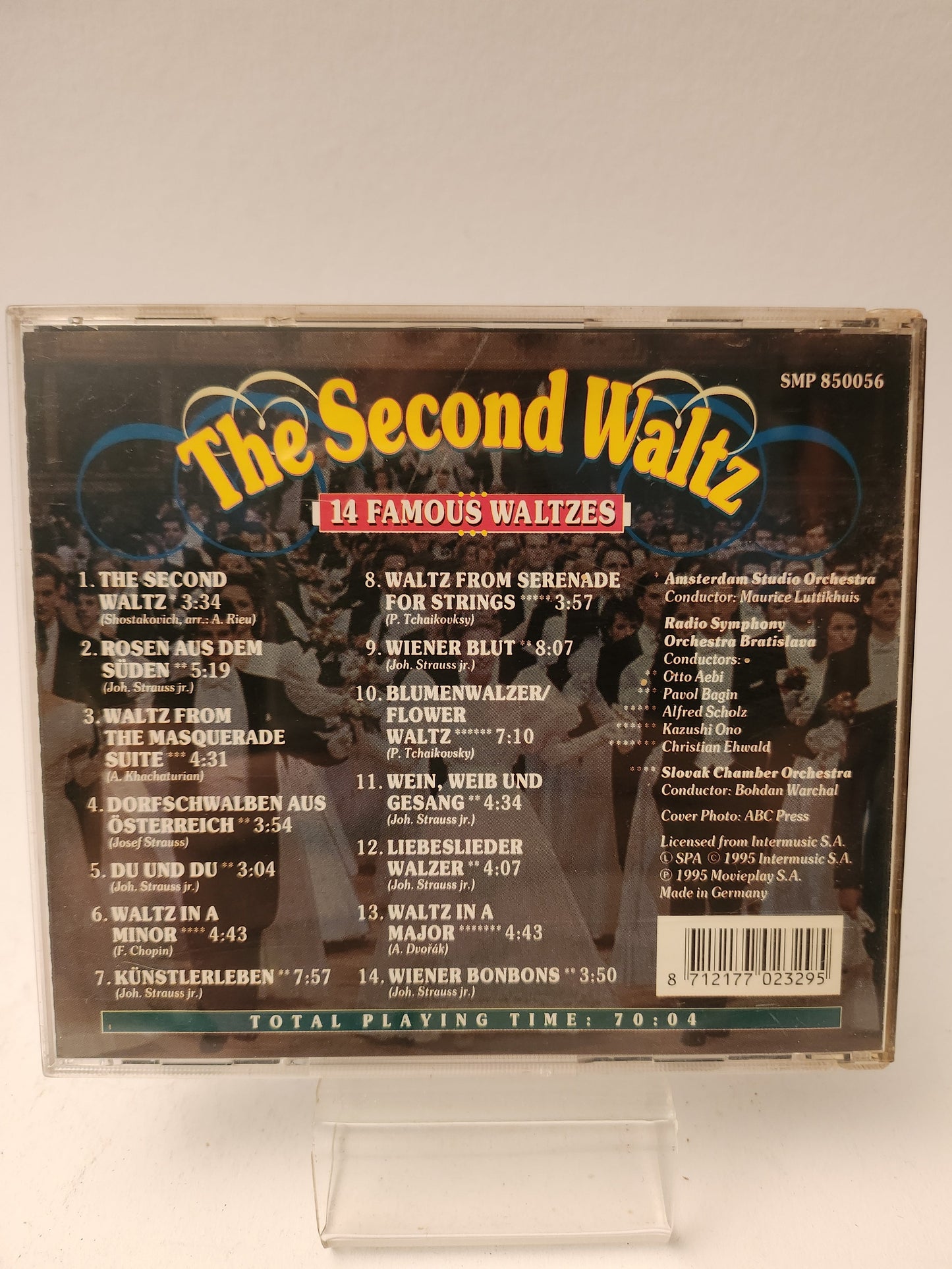 The Second Waltz: 14 Famous Waltzes CD - Cd