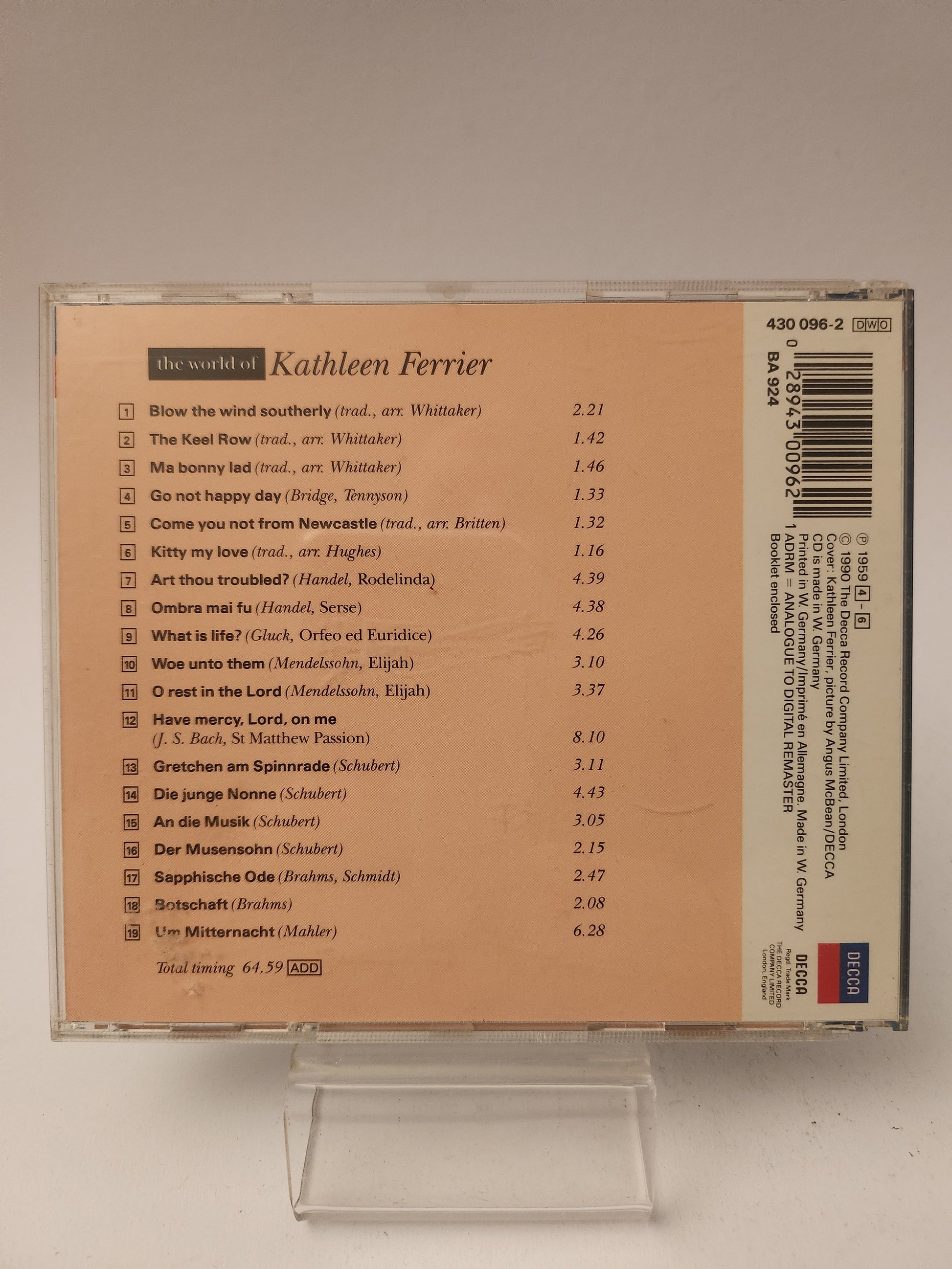 The World of Kathleen Ferrier CD - Cd