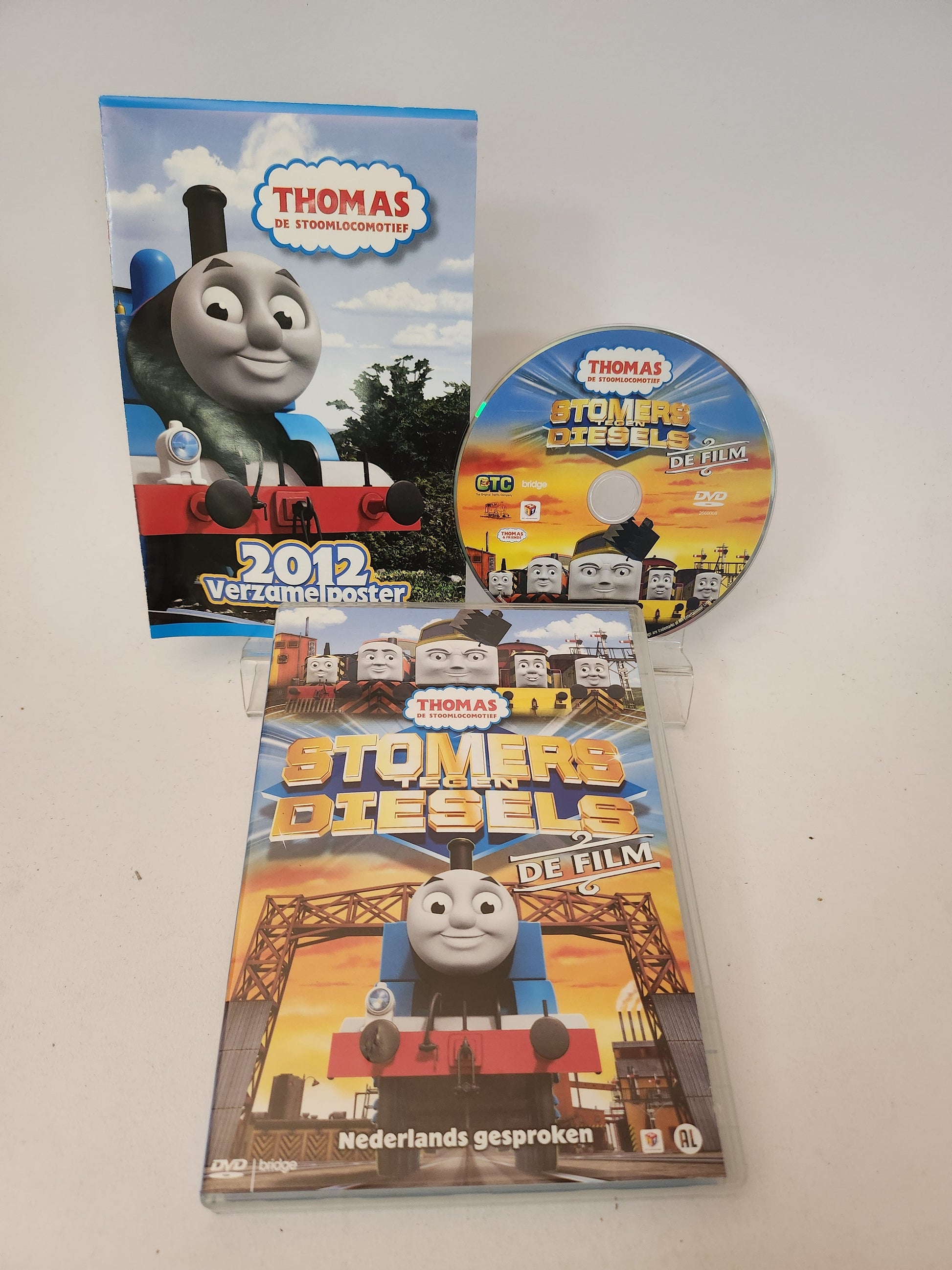 Thomas de Stoomlocomotief: Stomers tegen Diesels de Film Dvd Kids + Verzamelposter - Dvd kids
