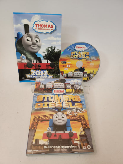 Thomas de Stoomlocomotief: Stomers tegen Diesels de Film Dvd Kids + Verzamelposter - Dvd kids