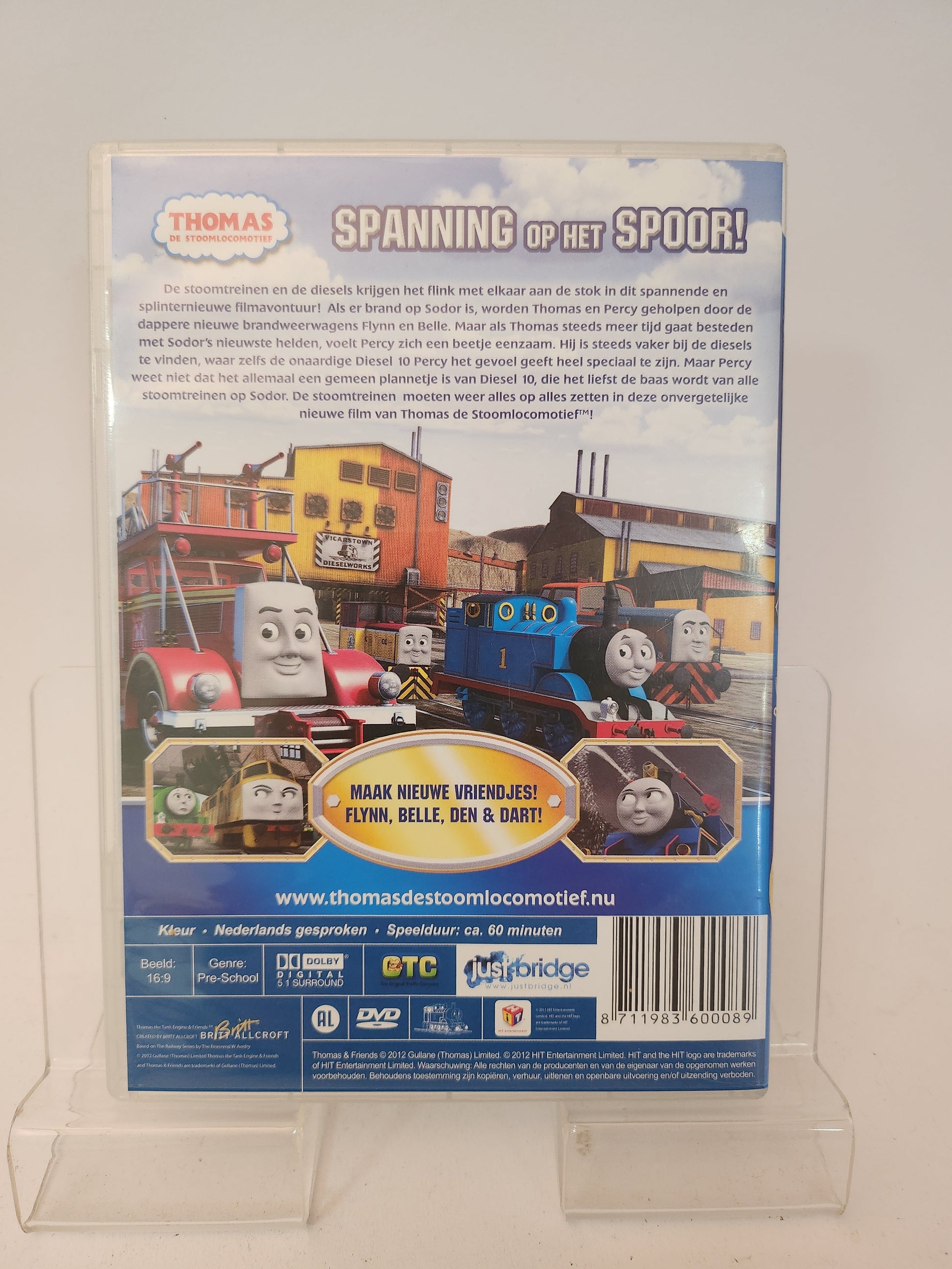 Thomas de Stoomlocomotief: Stomers tegen Diesels de Film Dvd Kids + Verzamelposter - Dvd kids