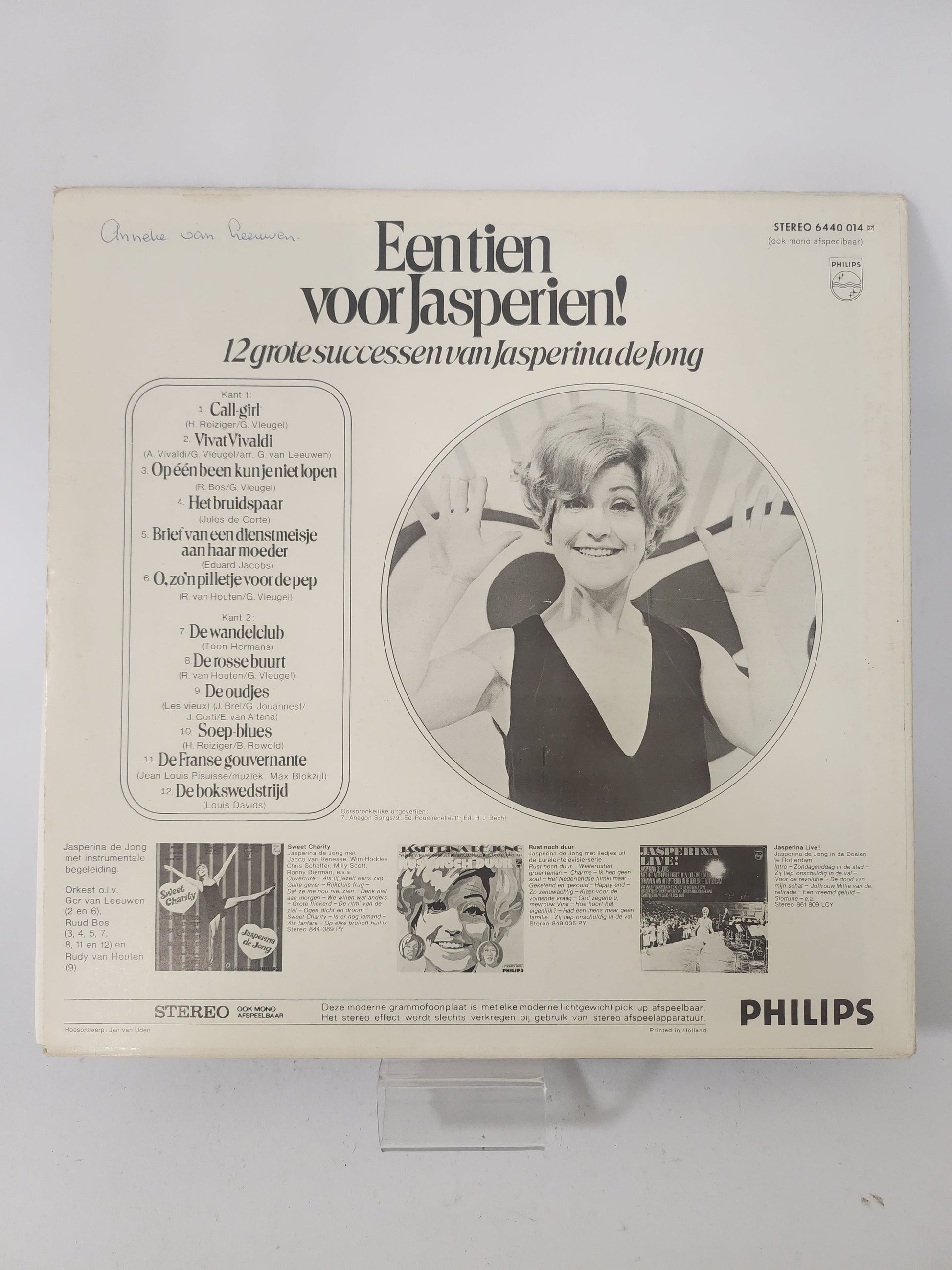 Tien voor Jasperien! 12 Groote Successen voor Jasperina de Jong LP Vinyl - Lp Vinyl