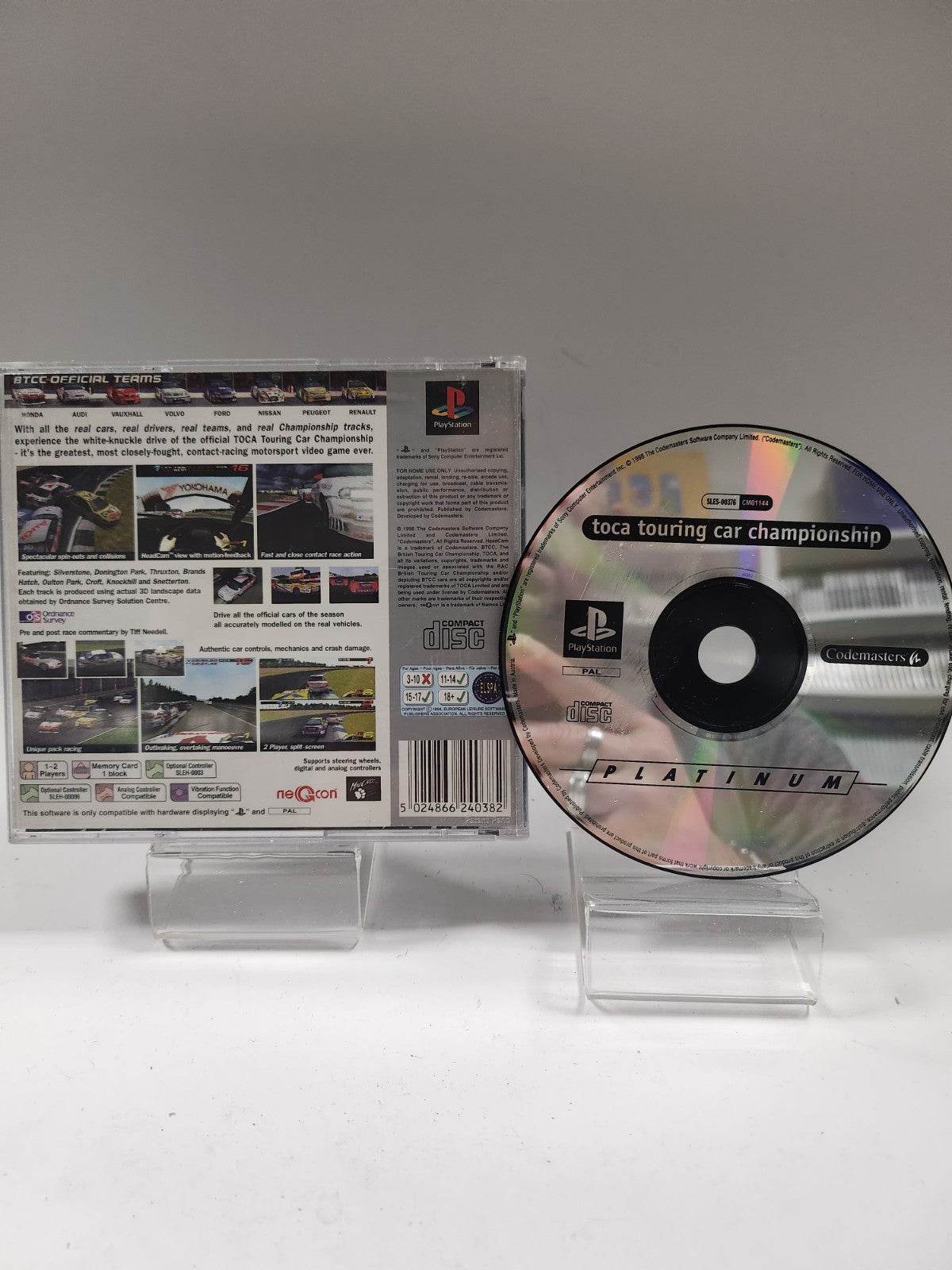 Toca Touring Car Championship Platinum (only backcover) PS1 - Feniks Gameshop