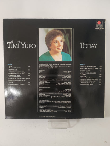Today: Timi Yuro LP Vinyl - Lp Vinyl