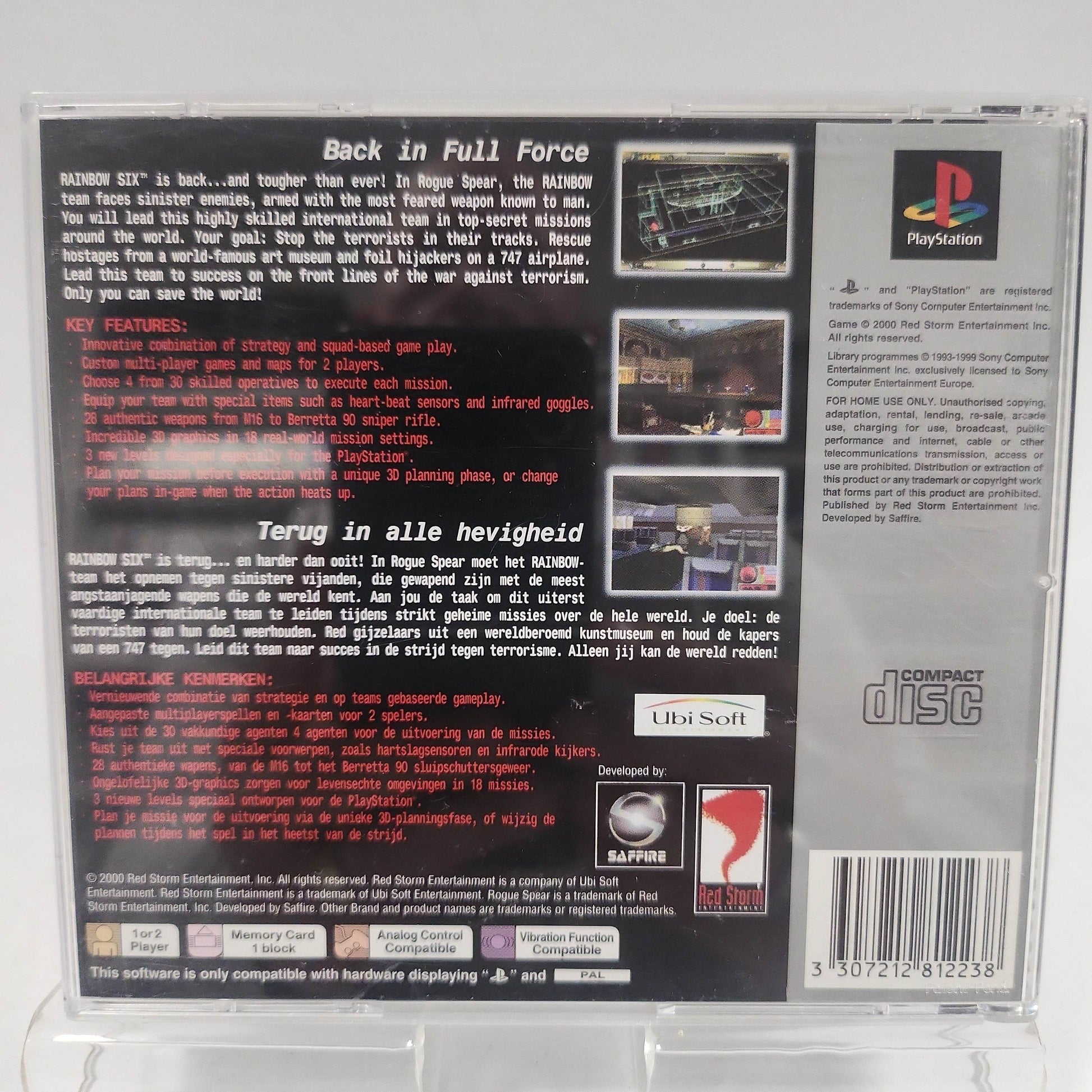 Tom Clancy's Rainbow Six Rogue Spear Platinum PS1 - Feniks Gameshop