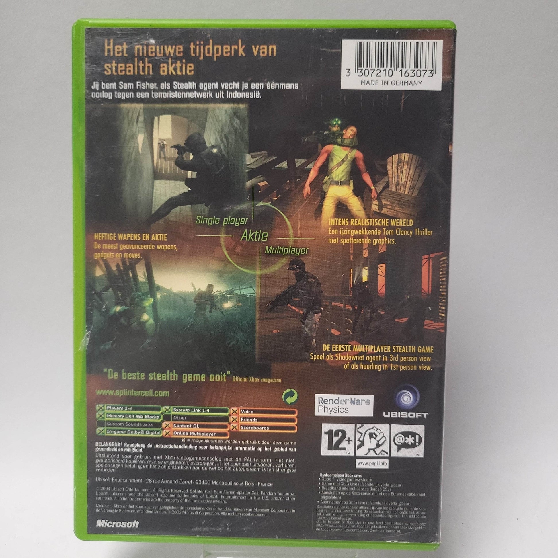Tom Clancy's Splinter Cell Pandora Tomorrow (No Book) Xbox Original - Feniks Gameshop