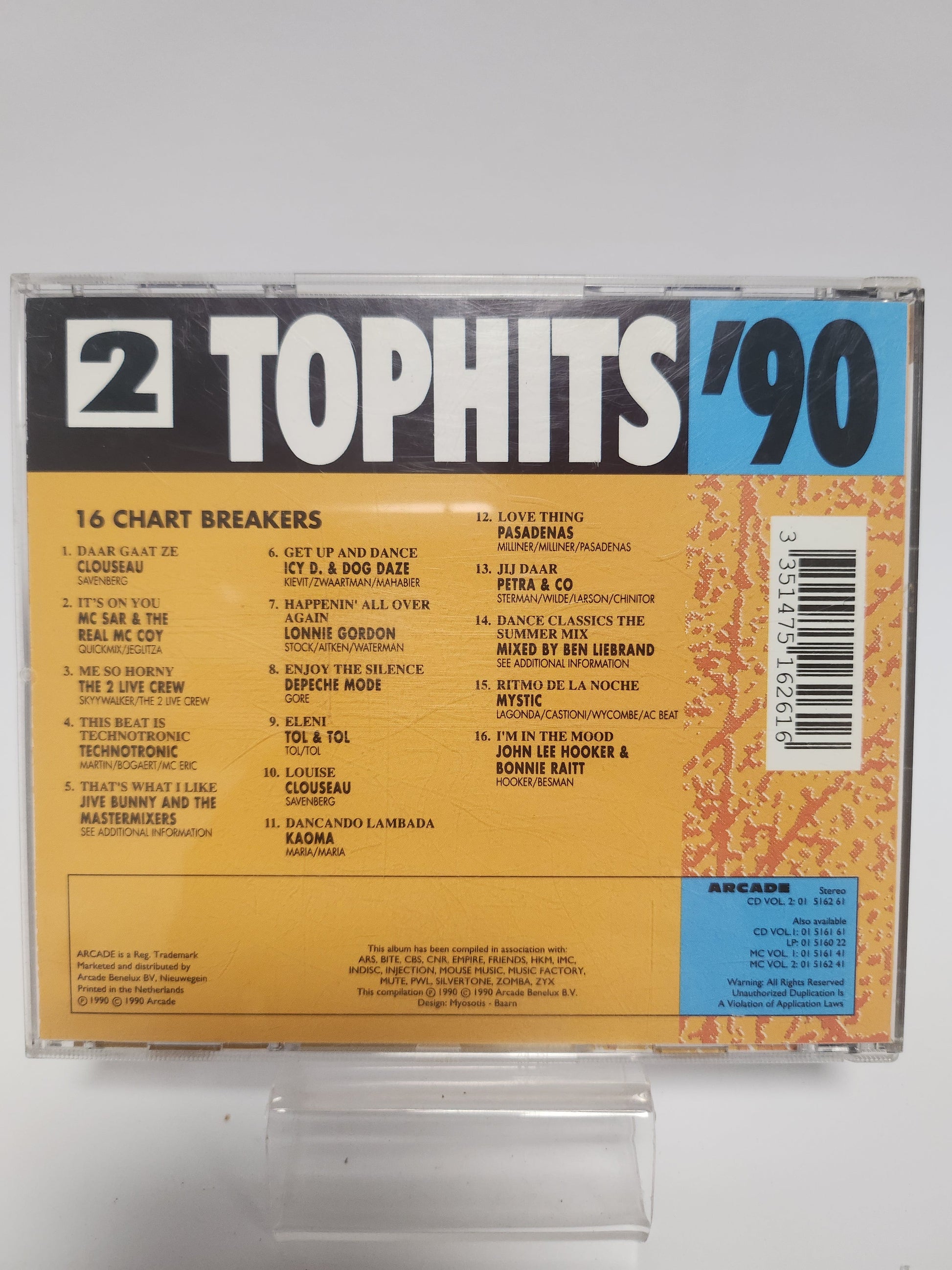Tophits ’90 Volume 2: 16 Chart Breakers CD - Cd
