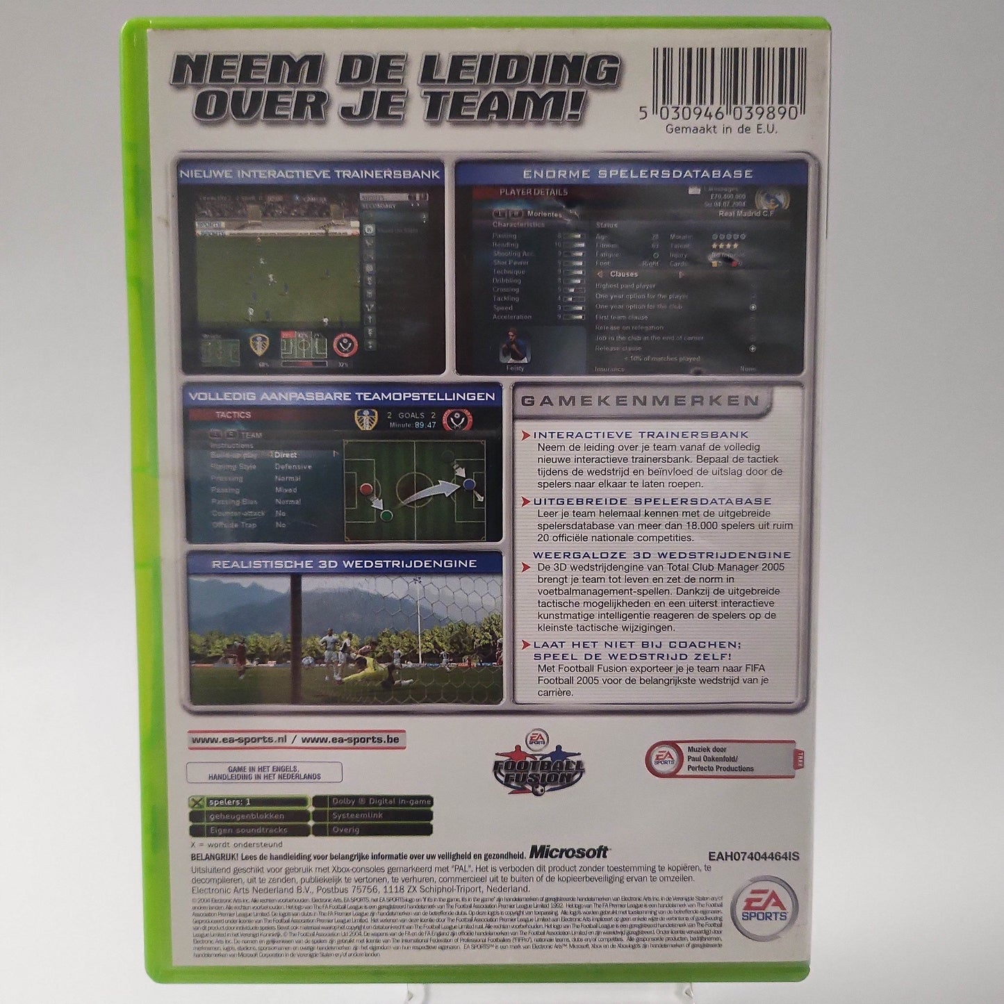 Total Club Manager 2005 (No Book) Xbox Original - Feniks Gameshop