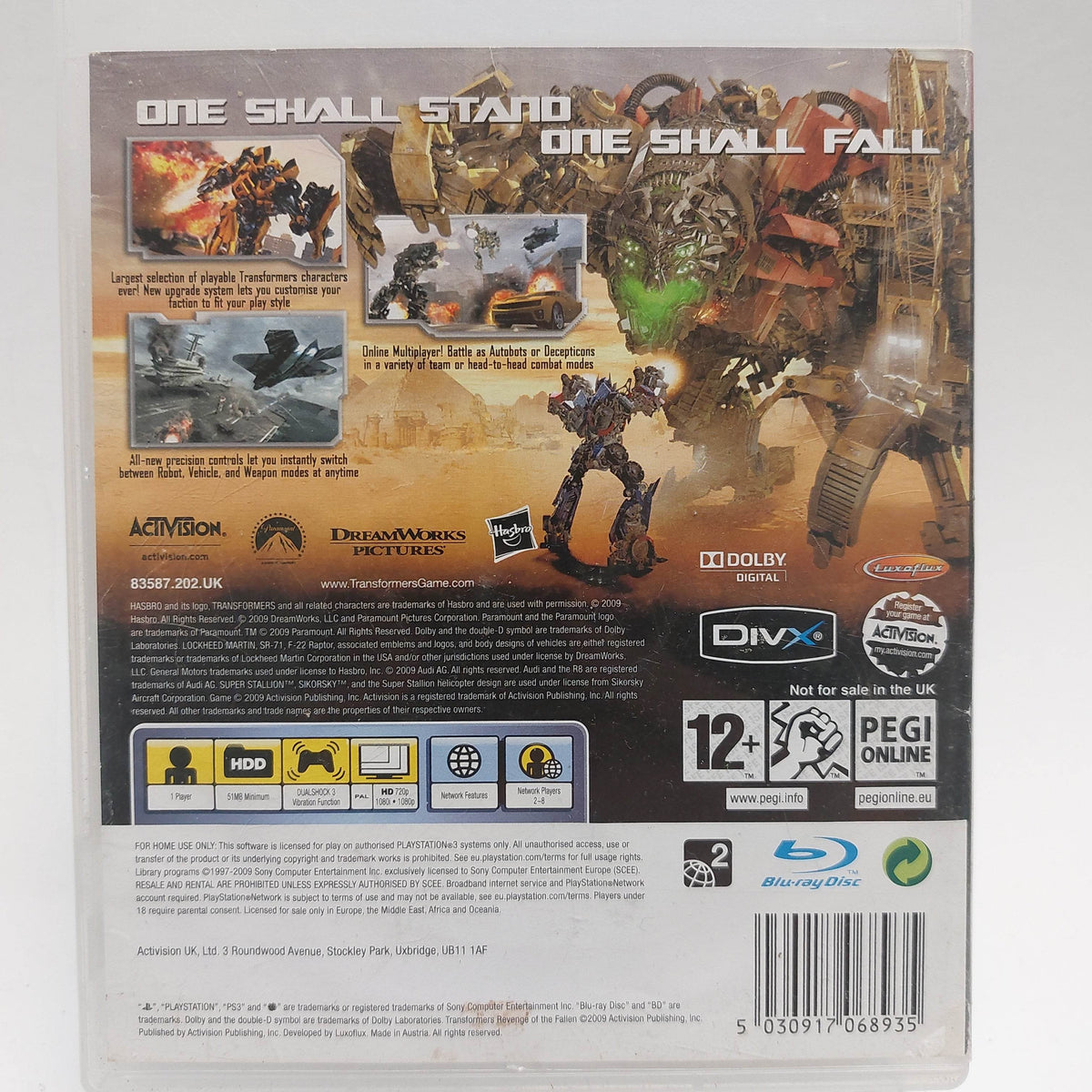 Transformers Revenge of the Fallen Playstation 3 - Feniks Gameshop