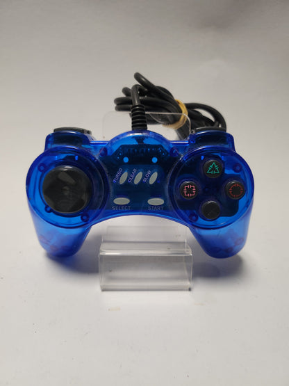 Transparant Blue Controller Playstation 1 - Playstation 1 Accessoires