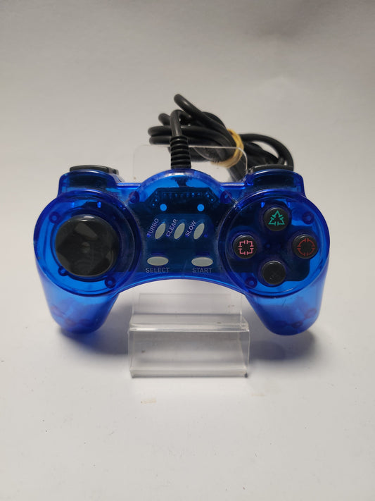 Transparant Blue Controller Playstation 1 - Playstation 1 Accessoires