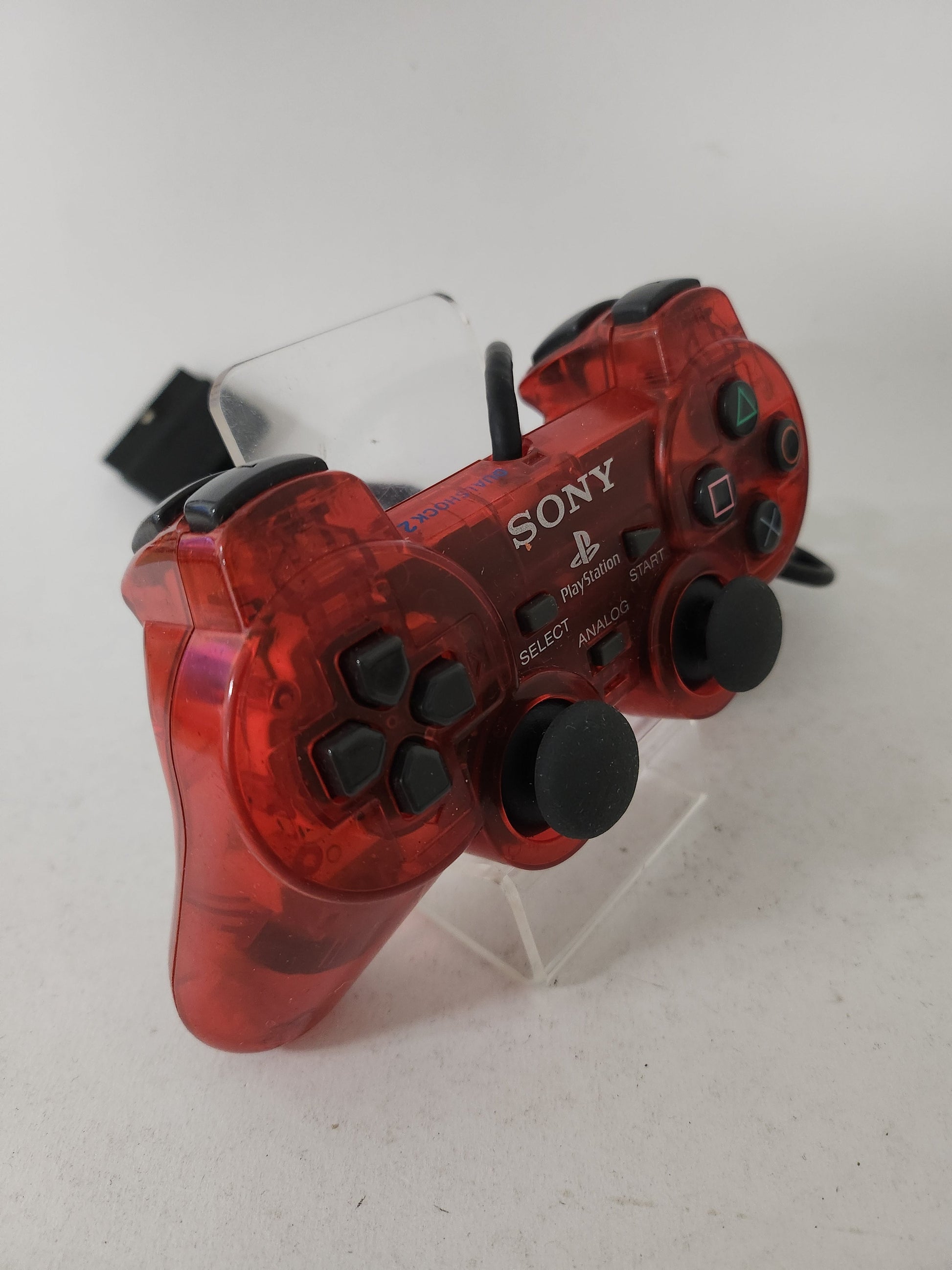 Transparant Rode Controller Playstation 2 - Playstation 2 Accessoires
