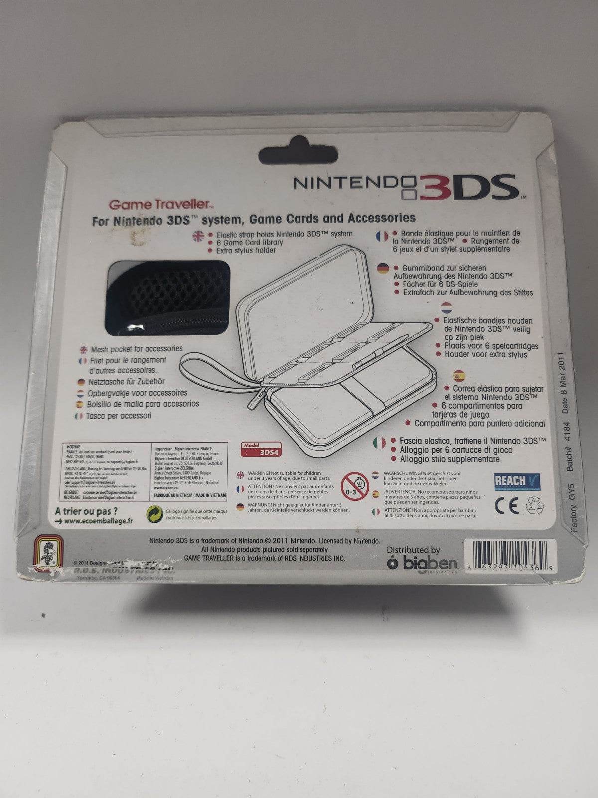 Geseald Travelcase Zwart Nintendo 3DS - Feniks Gameshop