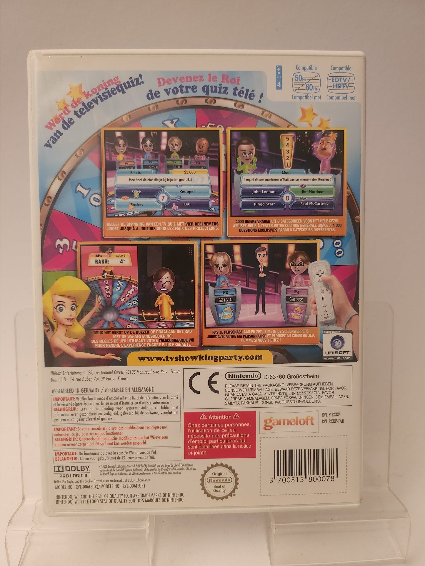 Tv Show King Party Nintendo Wii - Nintendo Wii Games