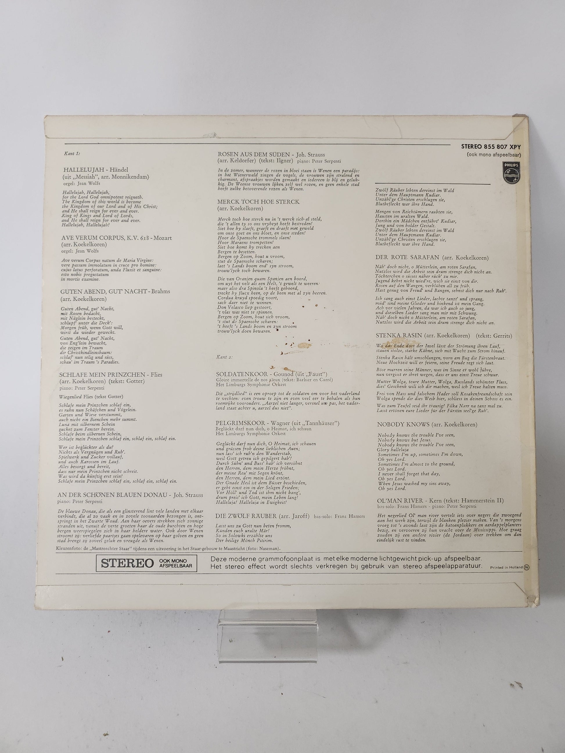Twaalf Rovers: Mannenkoor Koninklijke Zangvereniging Mastreechter Staar LP Vinyl - Lp Vinyl