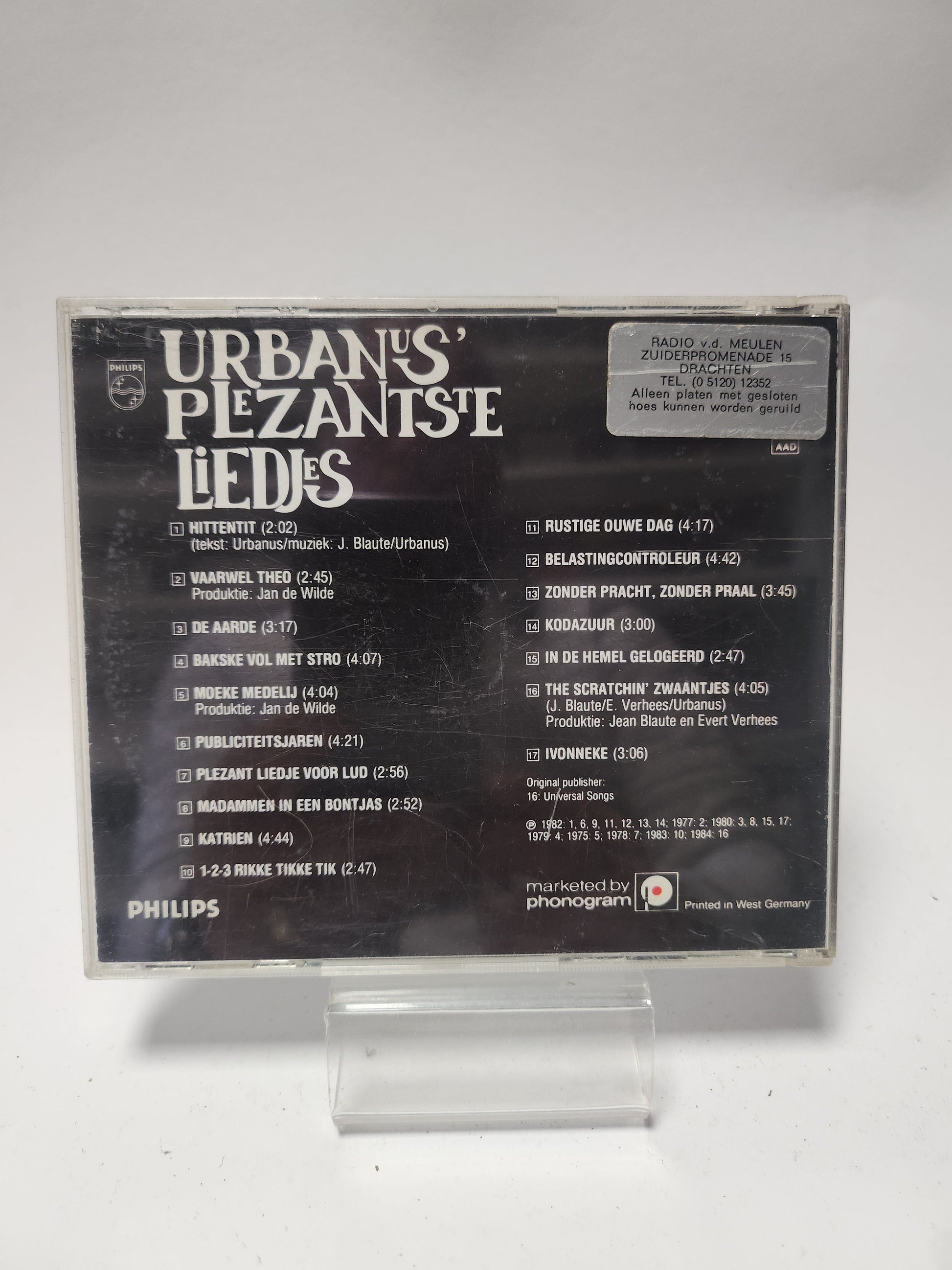 Urbanus Plezantste Liedjes CD - Cd